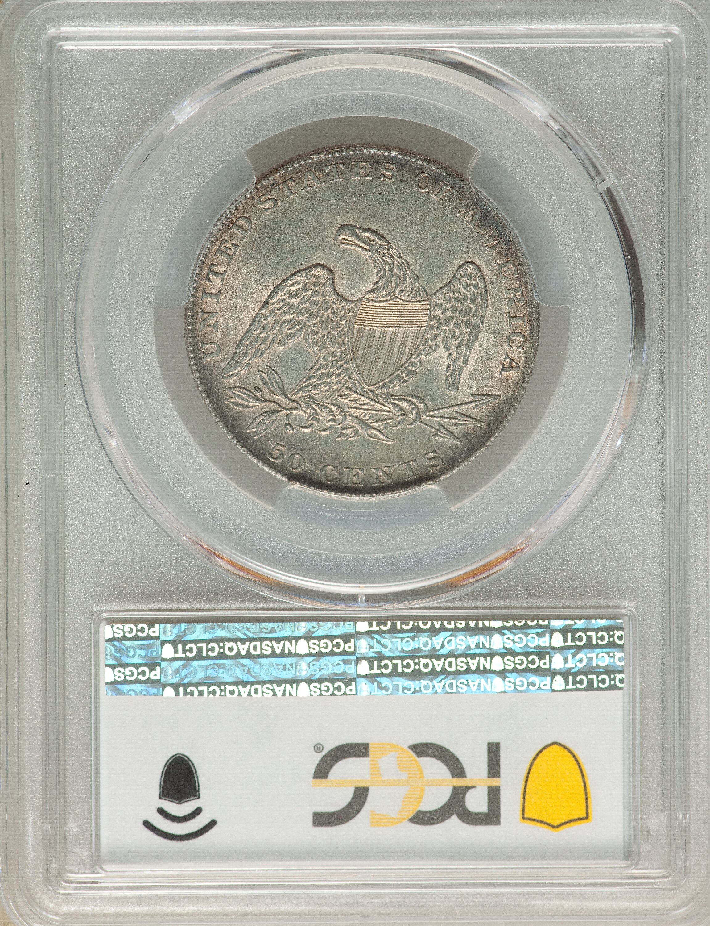 1837 50c Reeded Edge, GR-12 VG10 CAC thumbnail 10