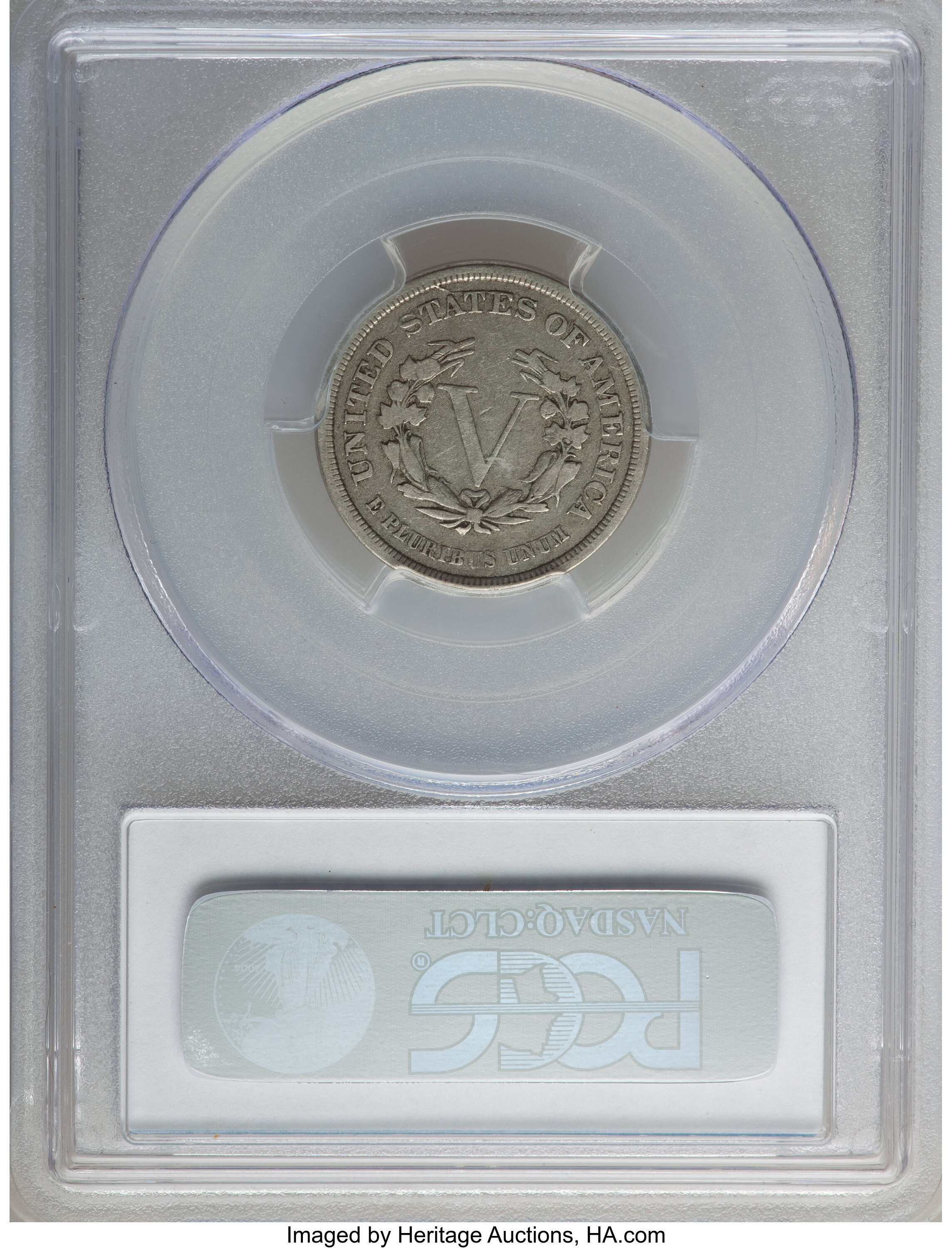 1883 5c No Cents, RPD, FS-1301 VF20 thumbnail 2