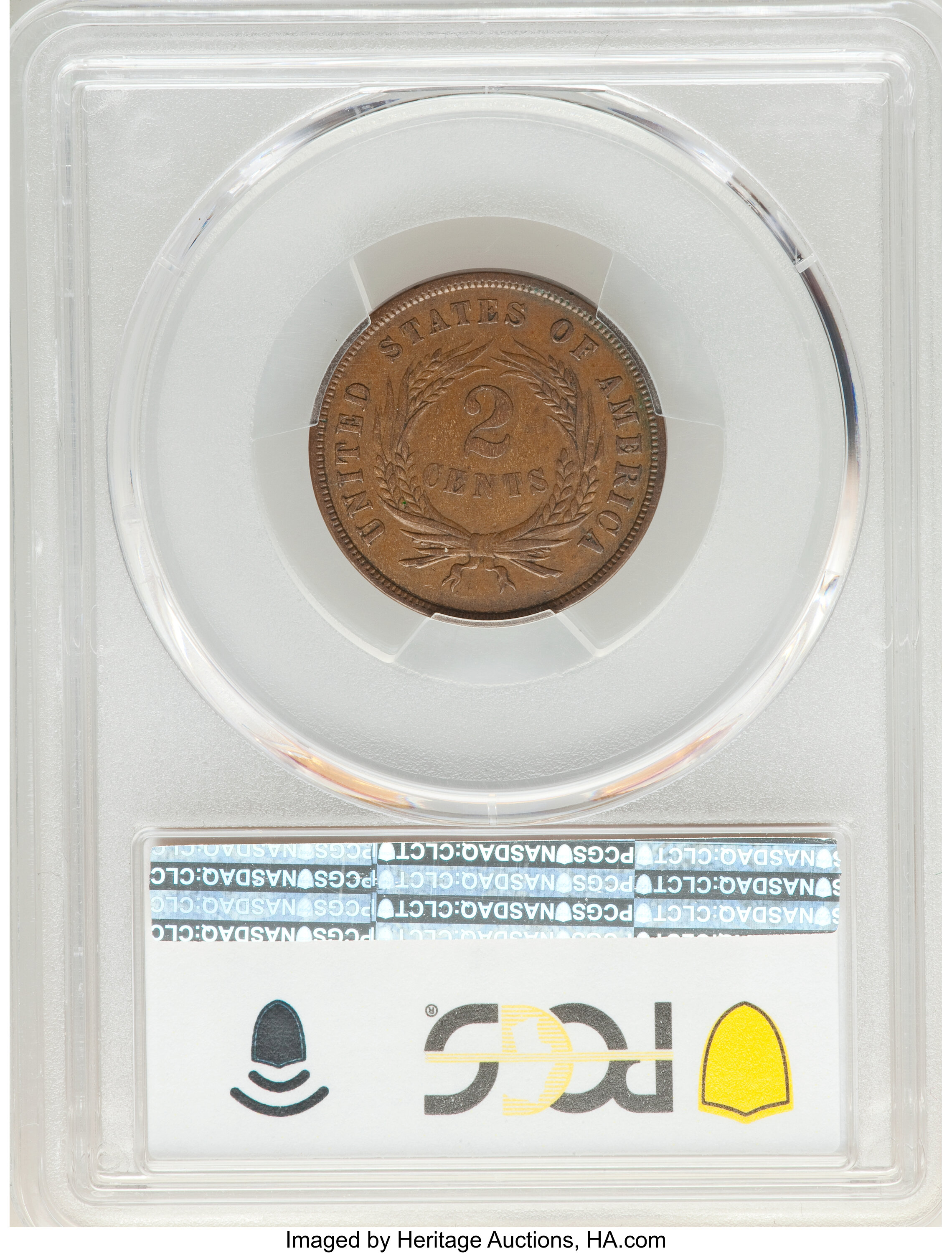 1867 2c Doubled Die Obverse , FS-101 MS BN AG3 BN thumbnail 21