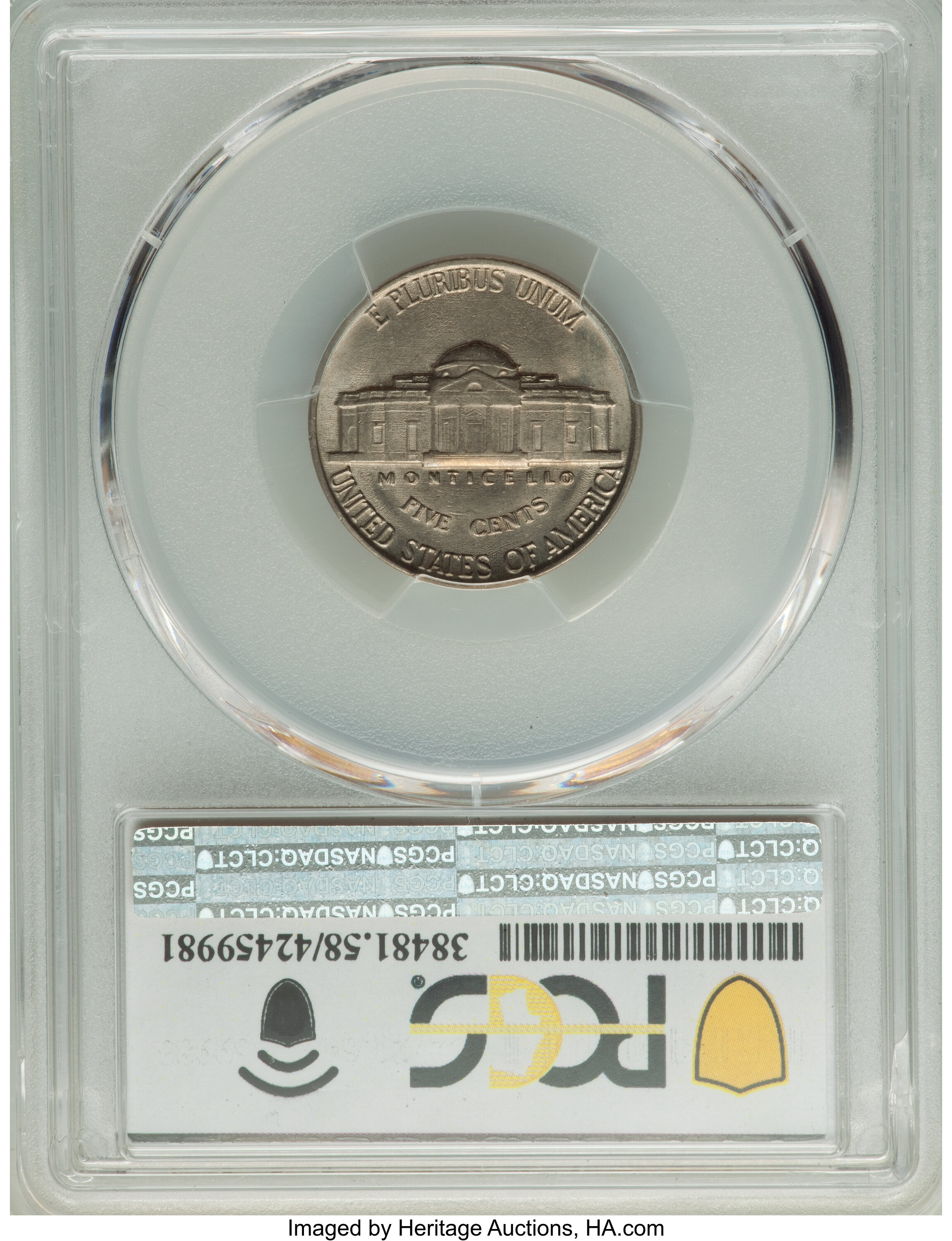 1939 5c Reverse of 1940, Doubled Die Reverse, FS-801 F15 thumbnail 20