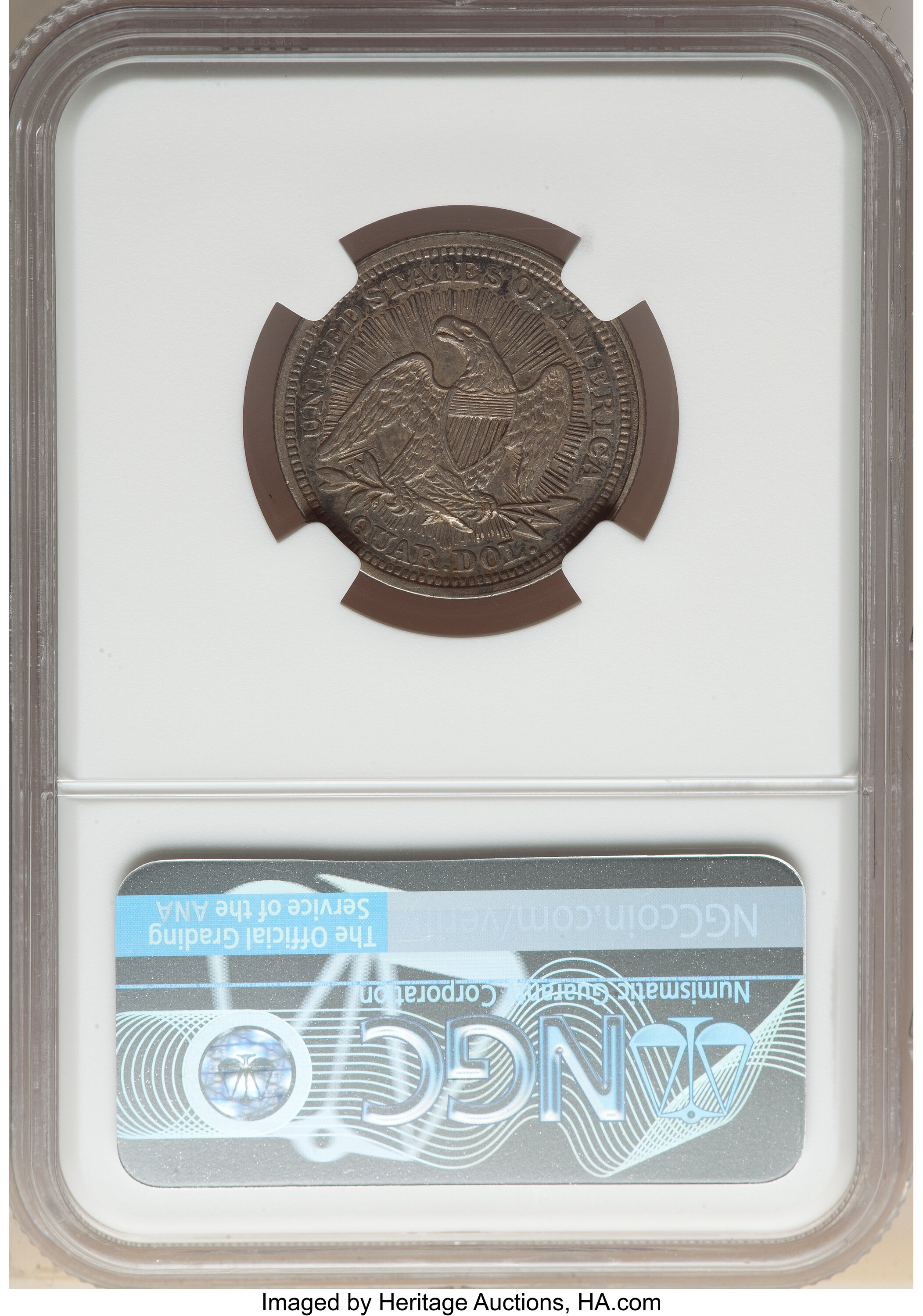 1853/4 25c Arrows & Rays, Overdate, FS-301 MS thumbnail 6