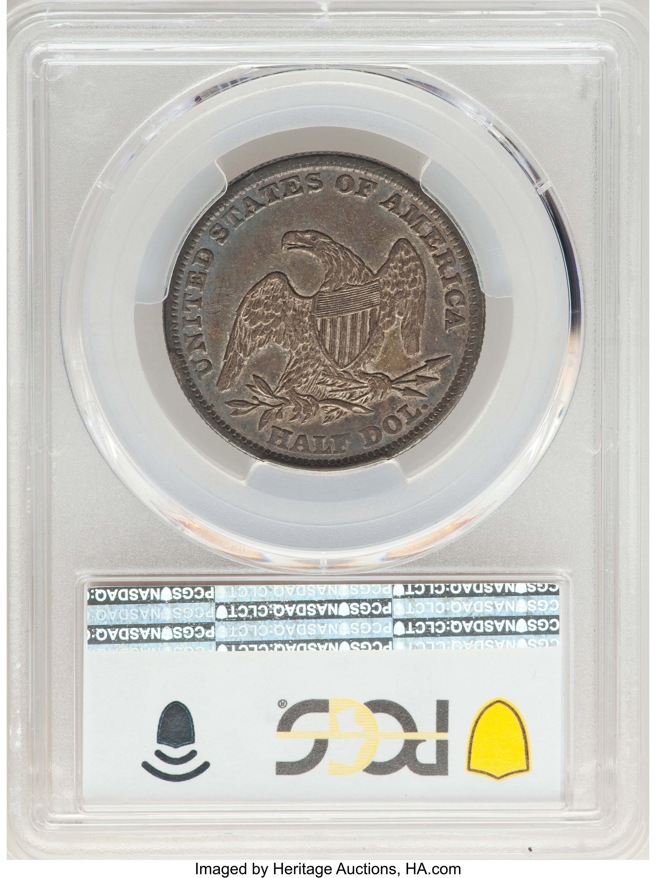 1838 50c Reeded Edge, GR-6 VG10 thumbnail 3
