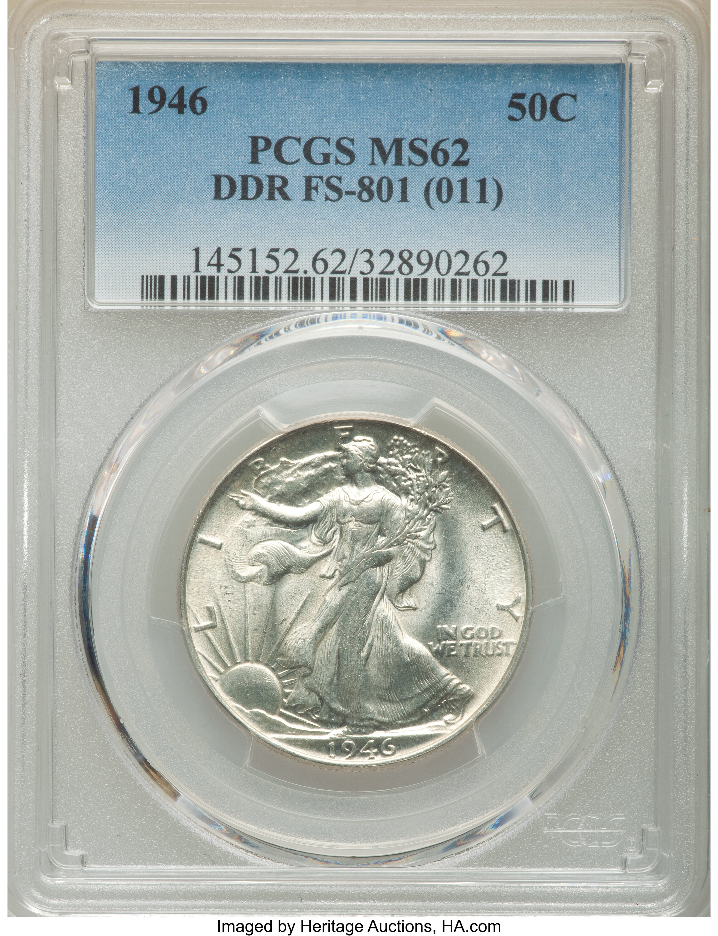 1946 50c Doubled Die Reverse, FS-801 VG10 thumbnail 22