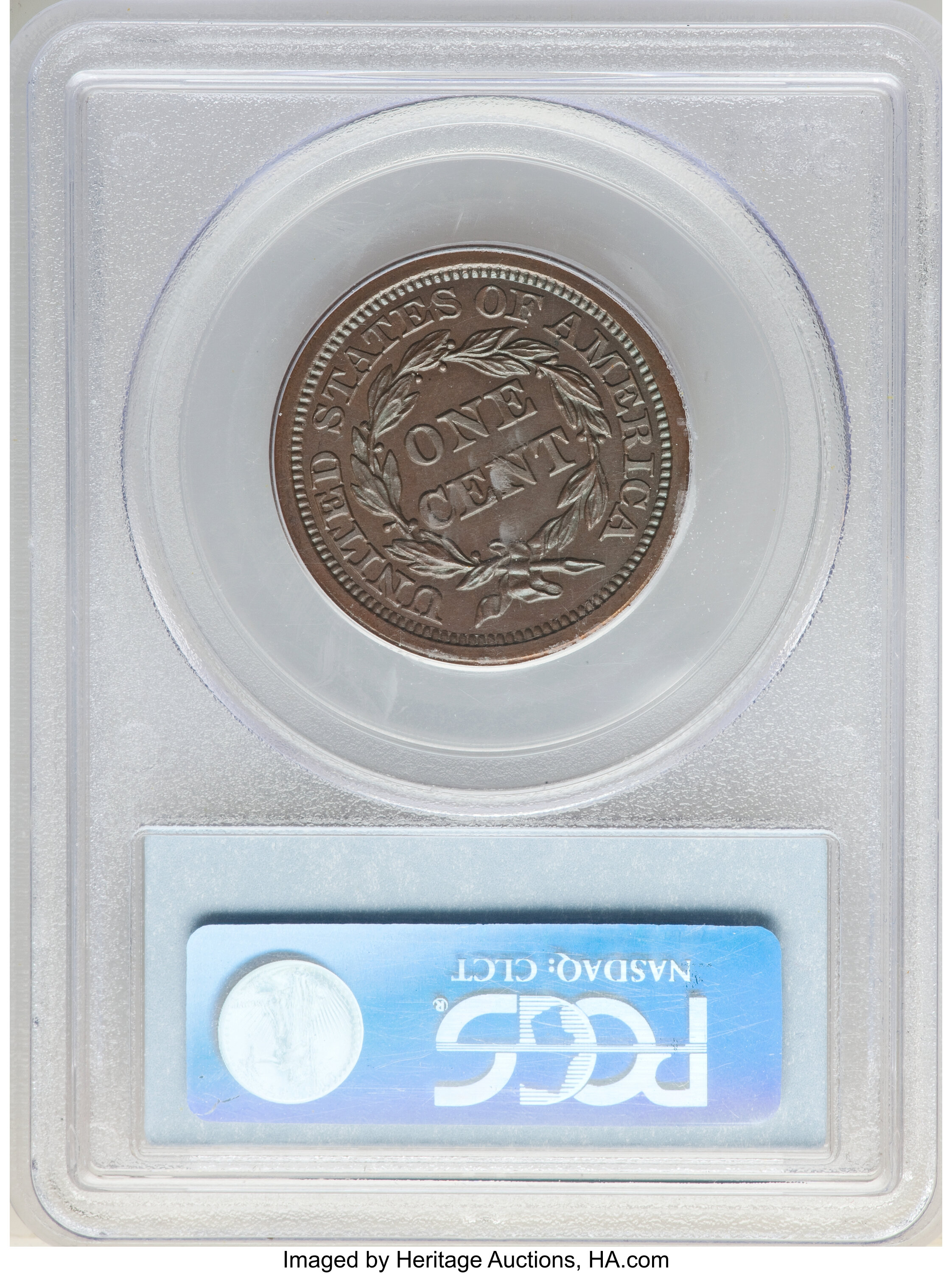 1855 1c Slanted 55 PR BN PR62 BN thumbnail 9