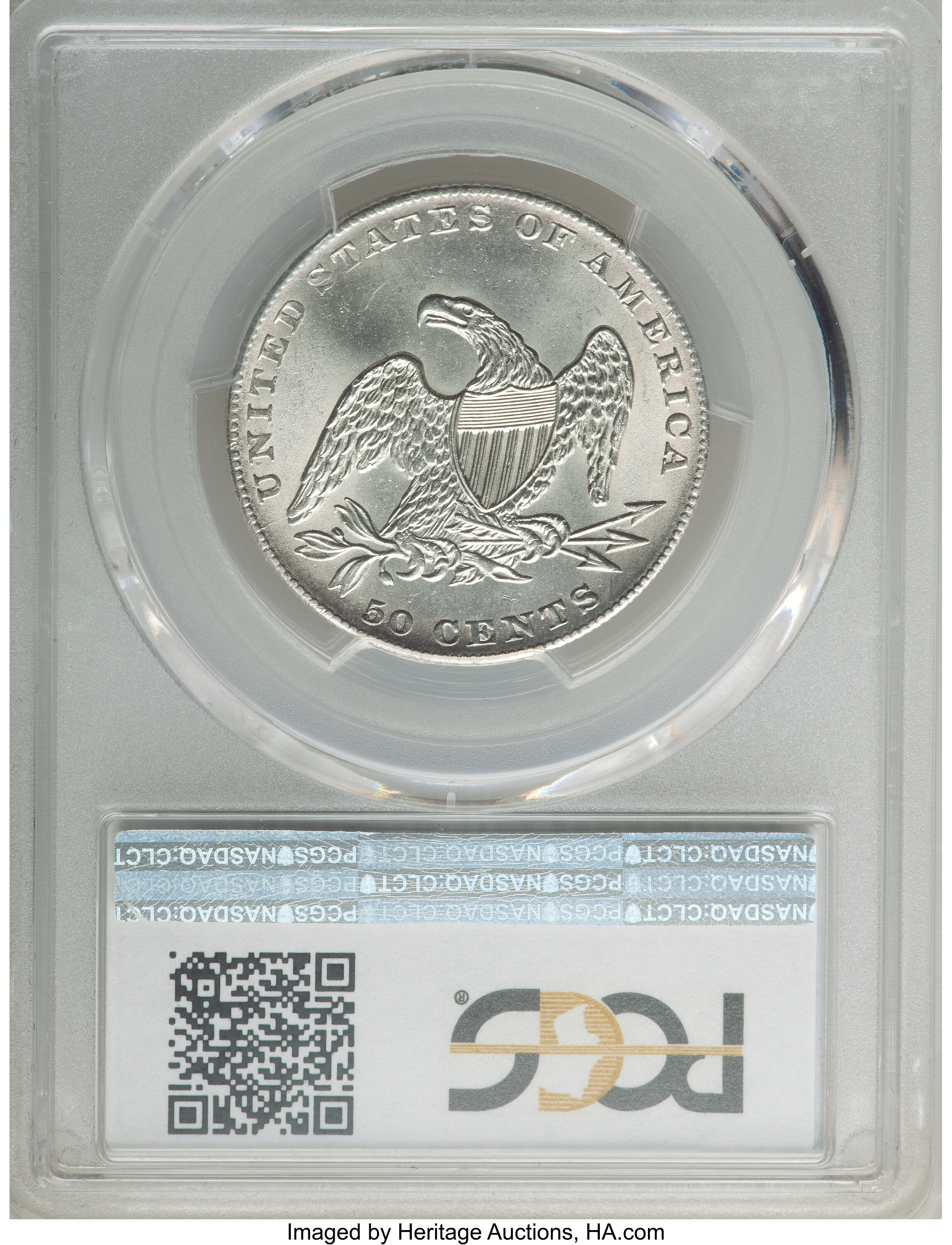 1837 50c Reeded Edge, GR-15 AG3 CAC thumbnail 16