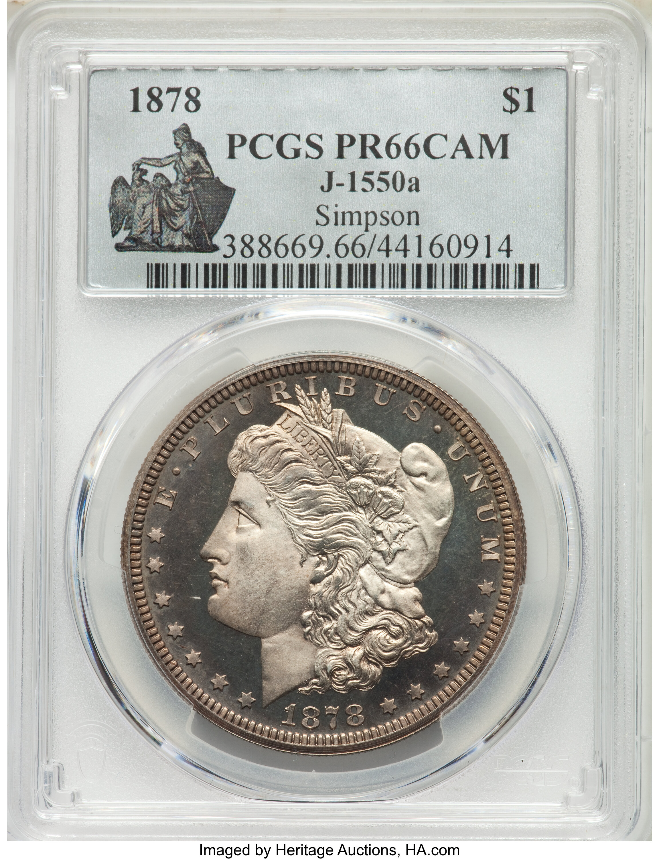 1878 P$1 Silver, J-1550a PR CAM thumbnail 12
