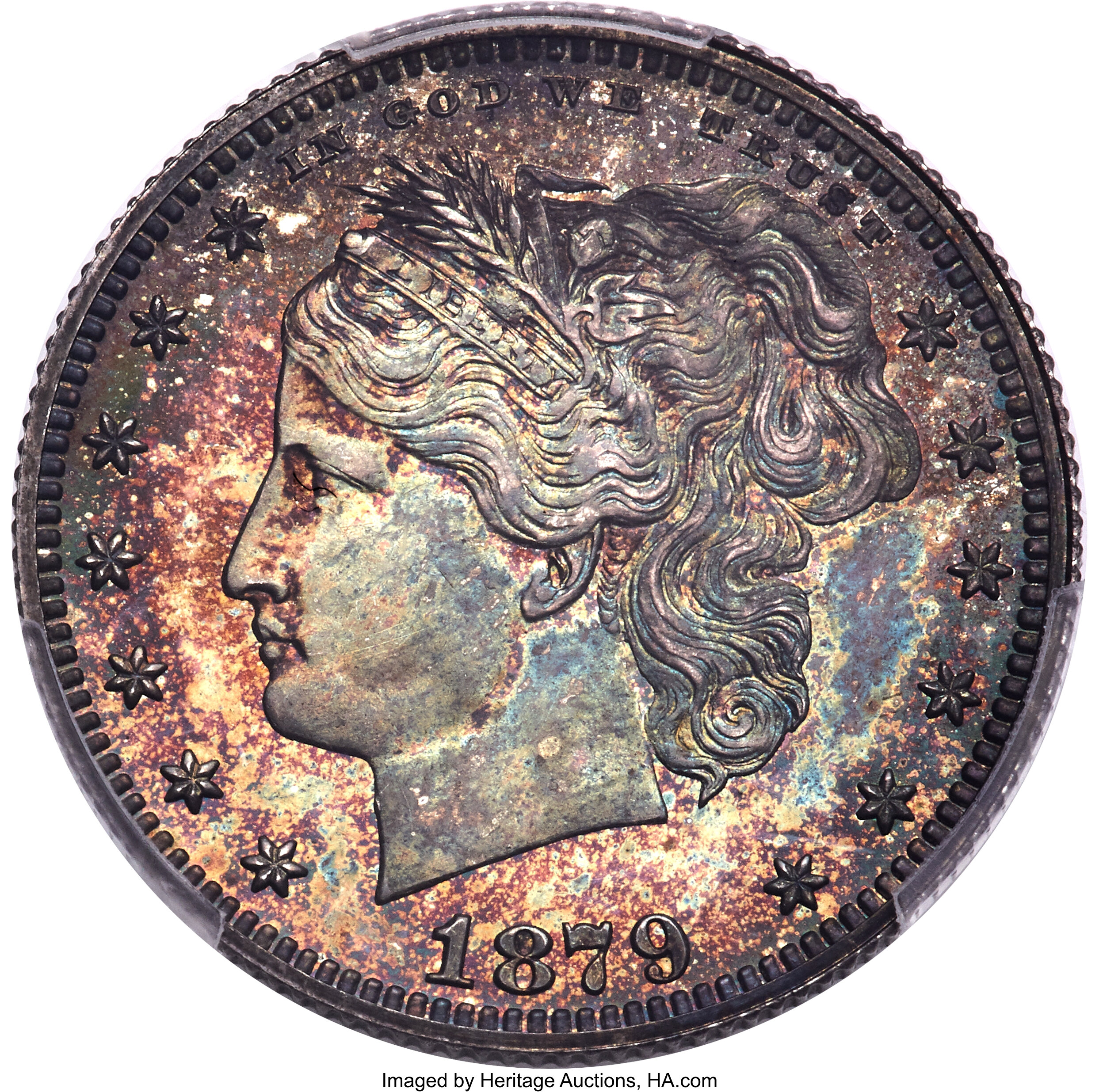 1879 25C Washlady Quarter Dollar, Judd-1590, Pollock-1783, High R.6, PR67 Cameo PCGS. ...
