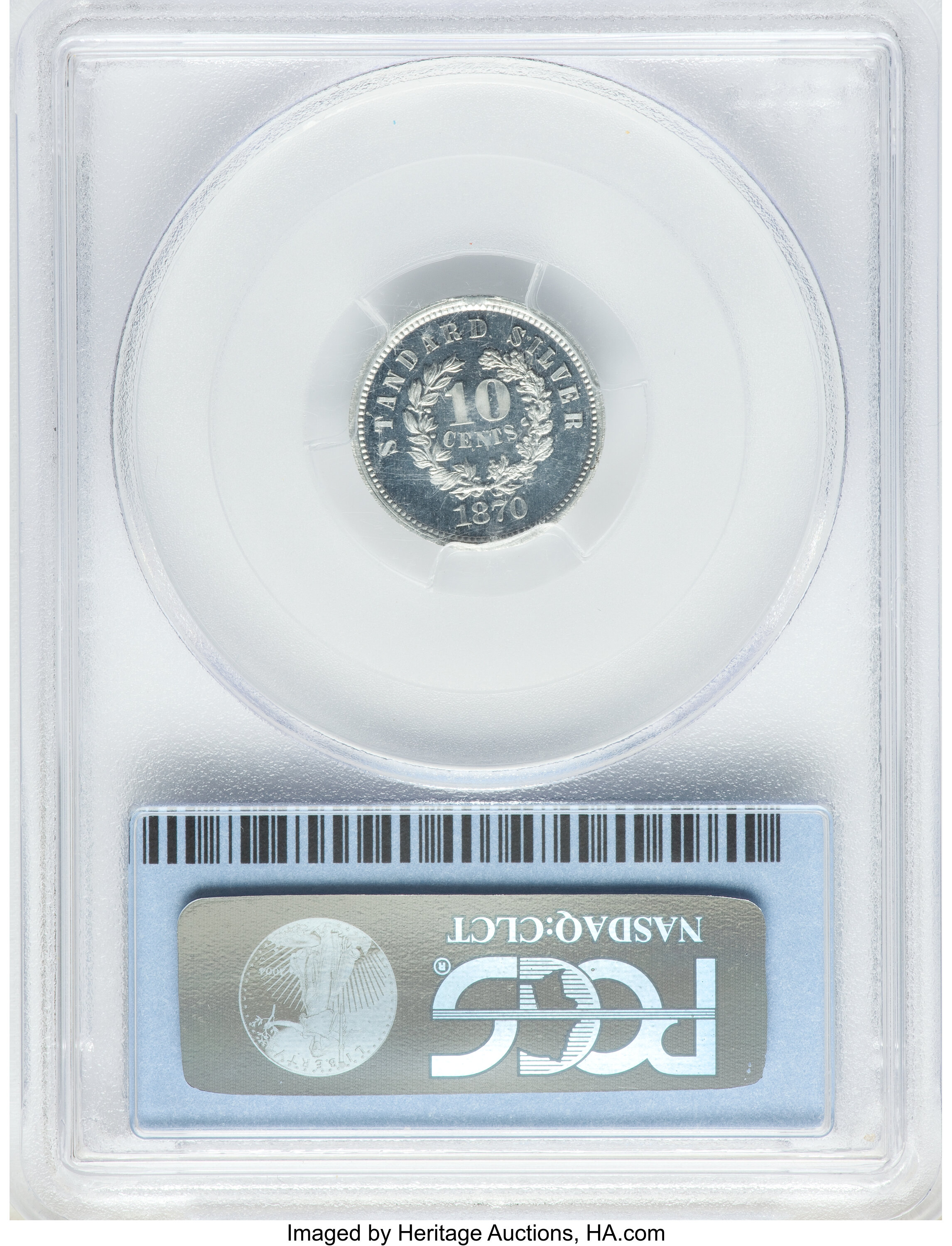 1870 P10c Aluminum, J-866 PR CAM PR65 CAM CAC thumbnail 23