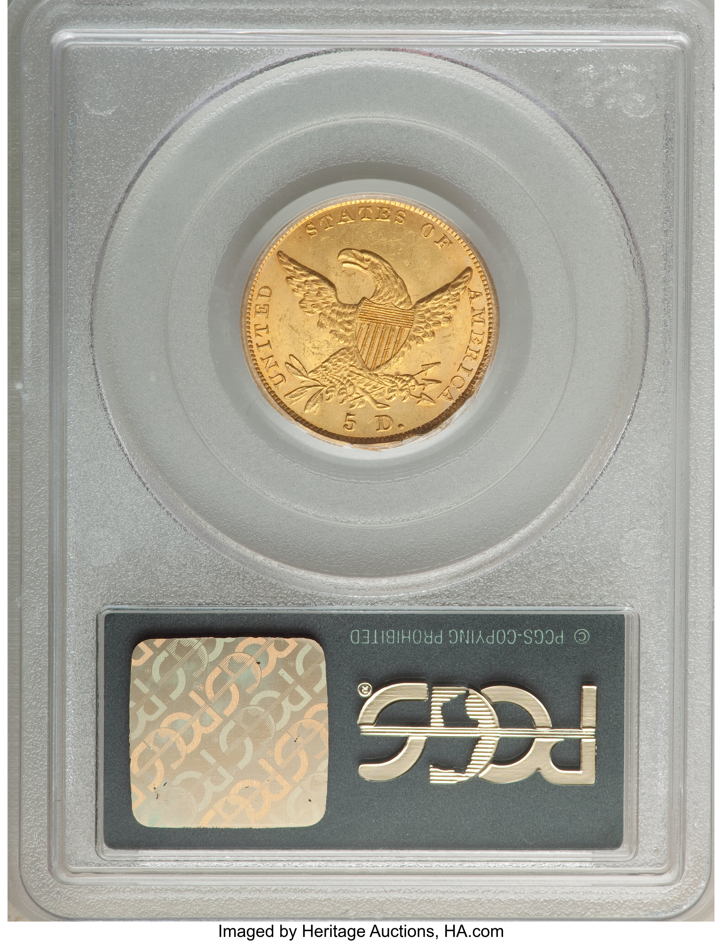 1836 $5  HM-6 AU50 thumbnail 22