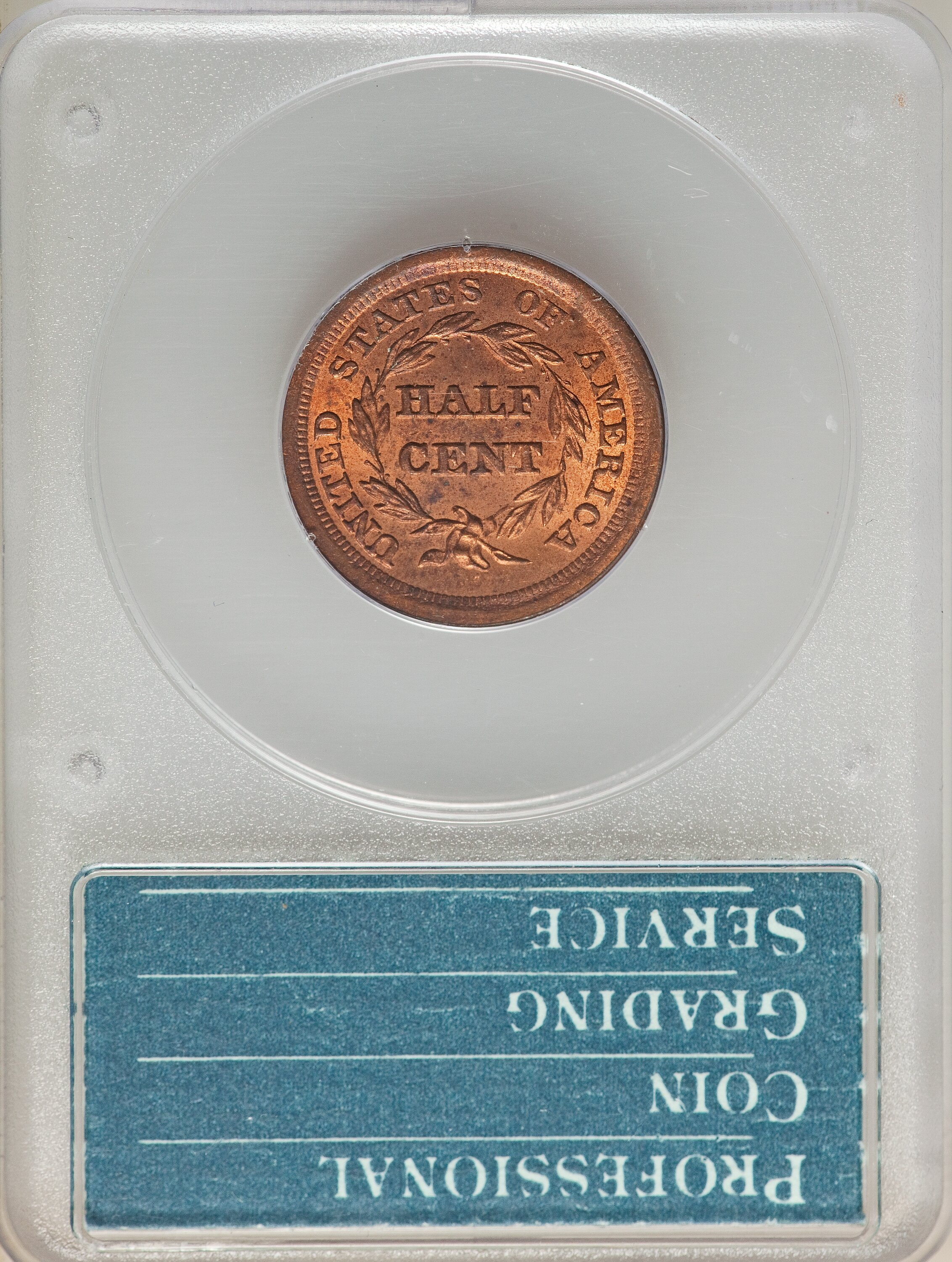1855 1/2c MS RD MS63 RD thumbnail 11