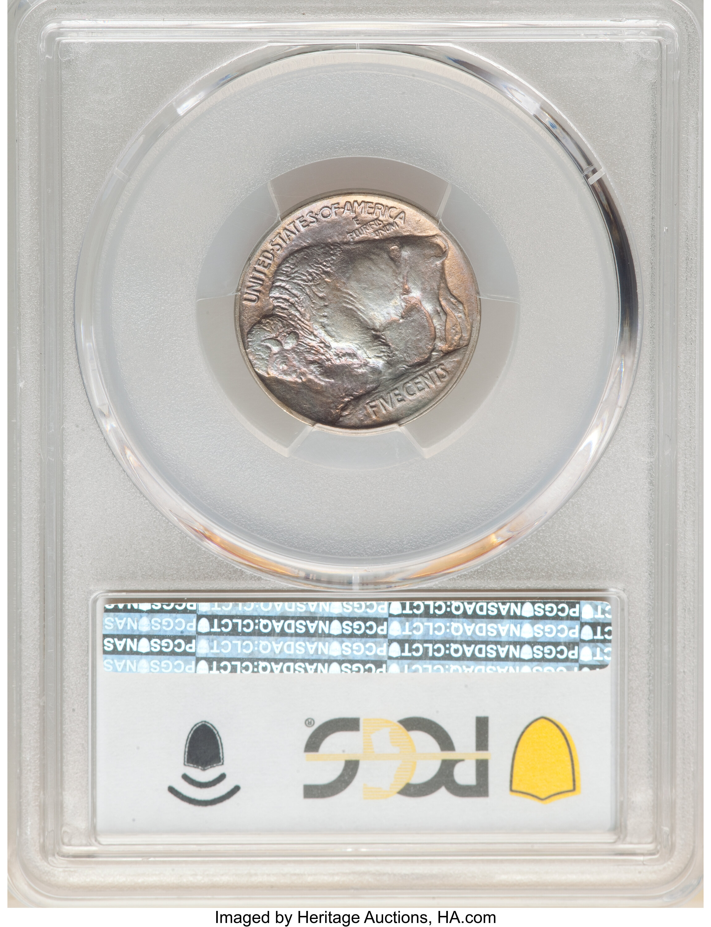 1913 5c Buffalo, Type 1, 3 1/2 Legs, FS-901 MS62 thumbnail 2