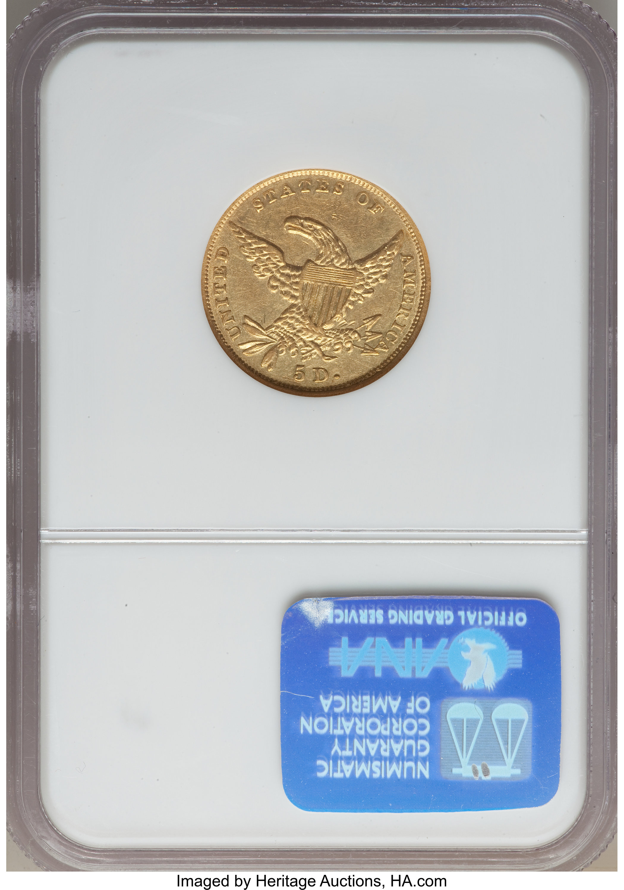 1834 $5  Classic Head, Plain 4, HM-1 MS thumbnail 19