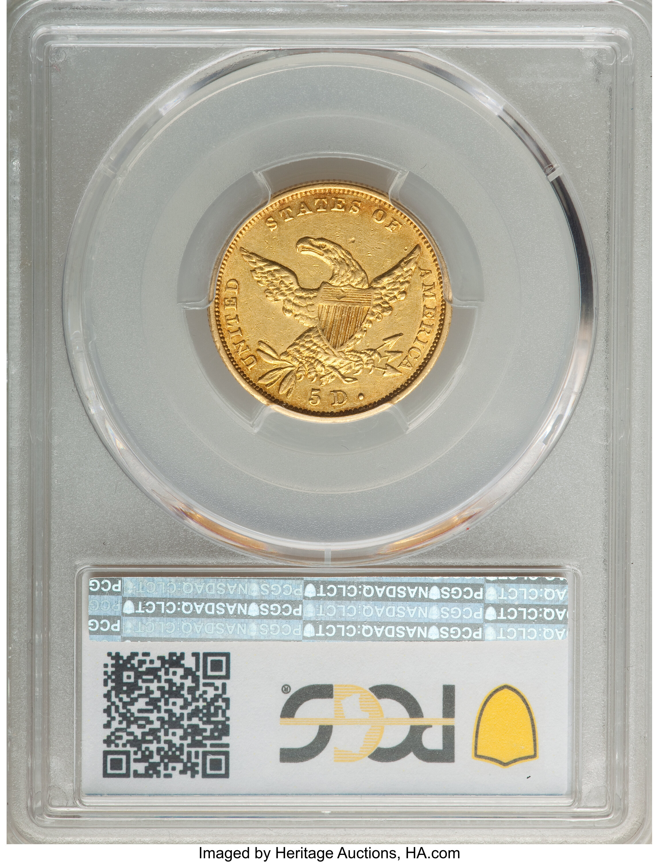 1834 $5  Classic Head, Plain 4, HM-2 MS thumbnail 5