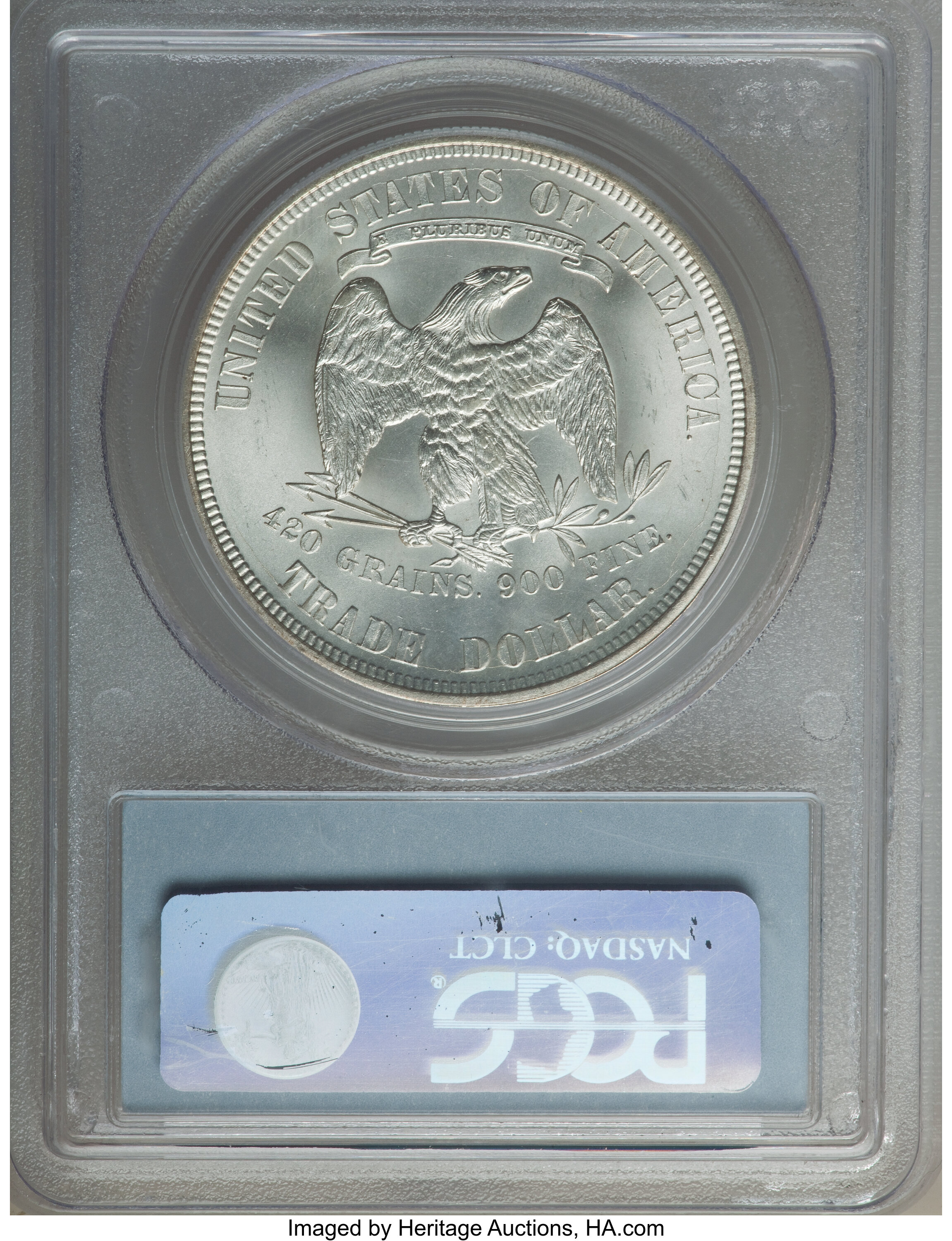 1876 Trade$ Obverse I, Reverse II AU50 thumbnail 23