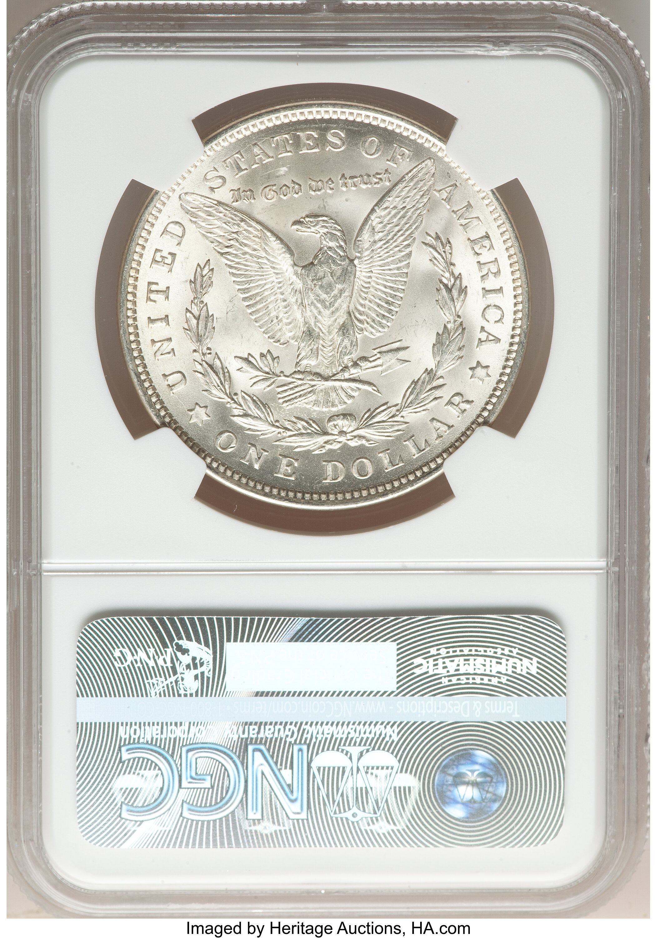 1921 $1  Morgan, Pitted Reverse, VAM-3C1 AG3 thumbnail 16