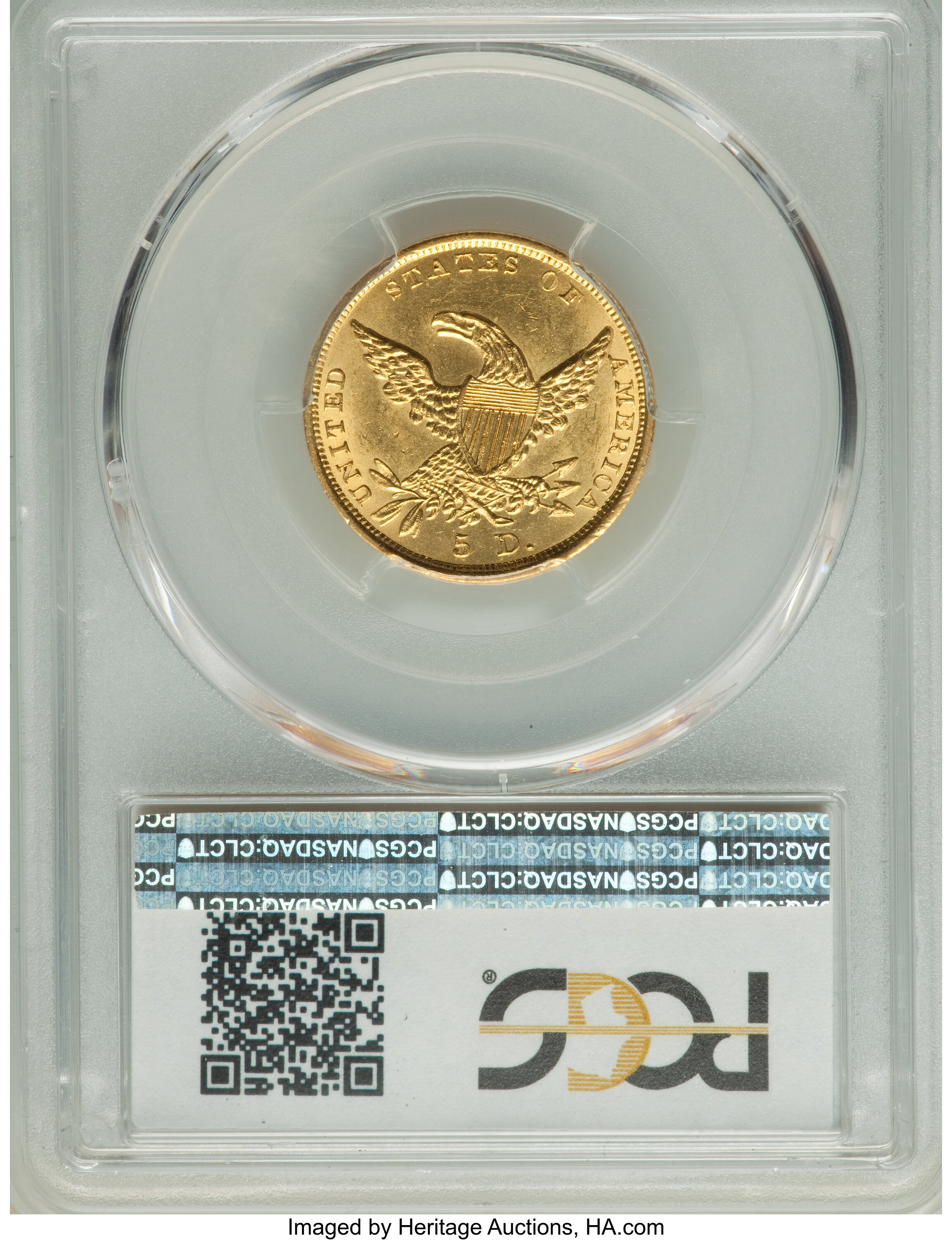 1836 $5  HM-6 AU50 thumbnail 24