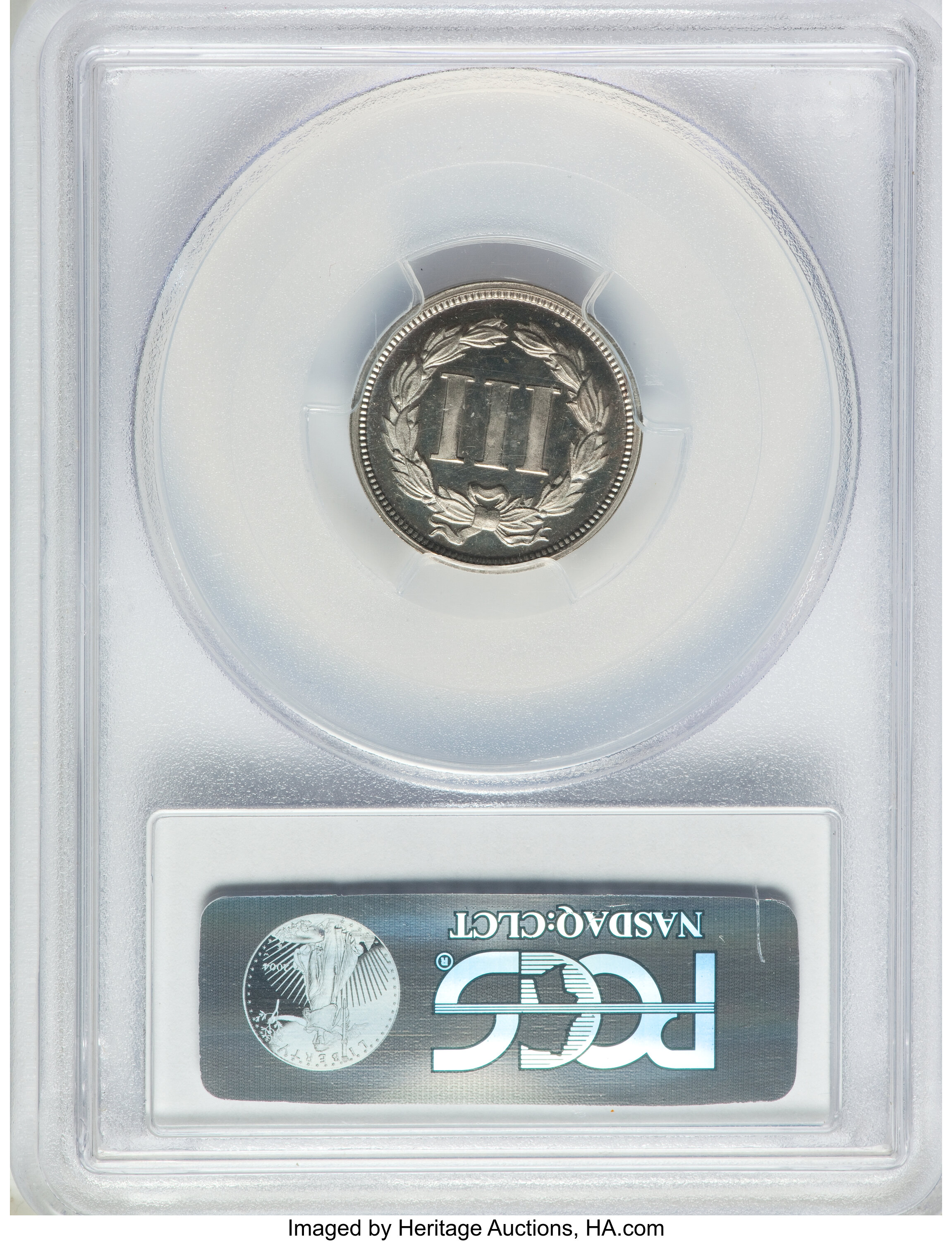 1868 P3cN Nickel, J-618 PR CAM PR63 CAM thumbnail 2