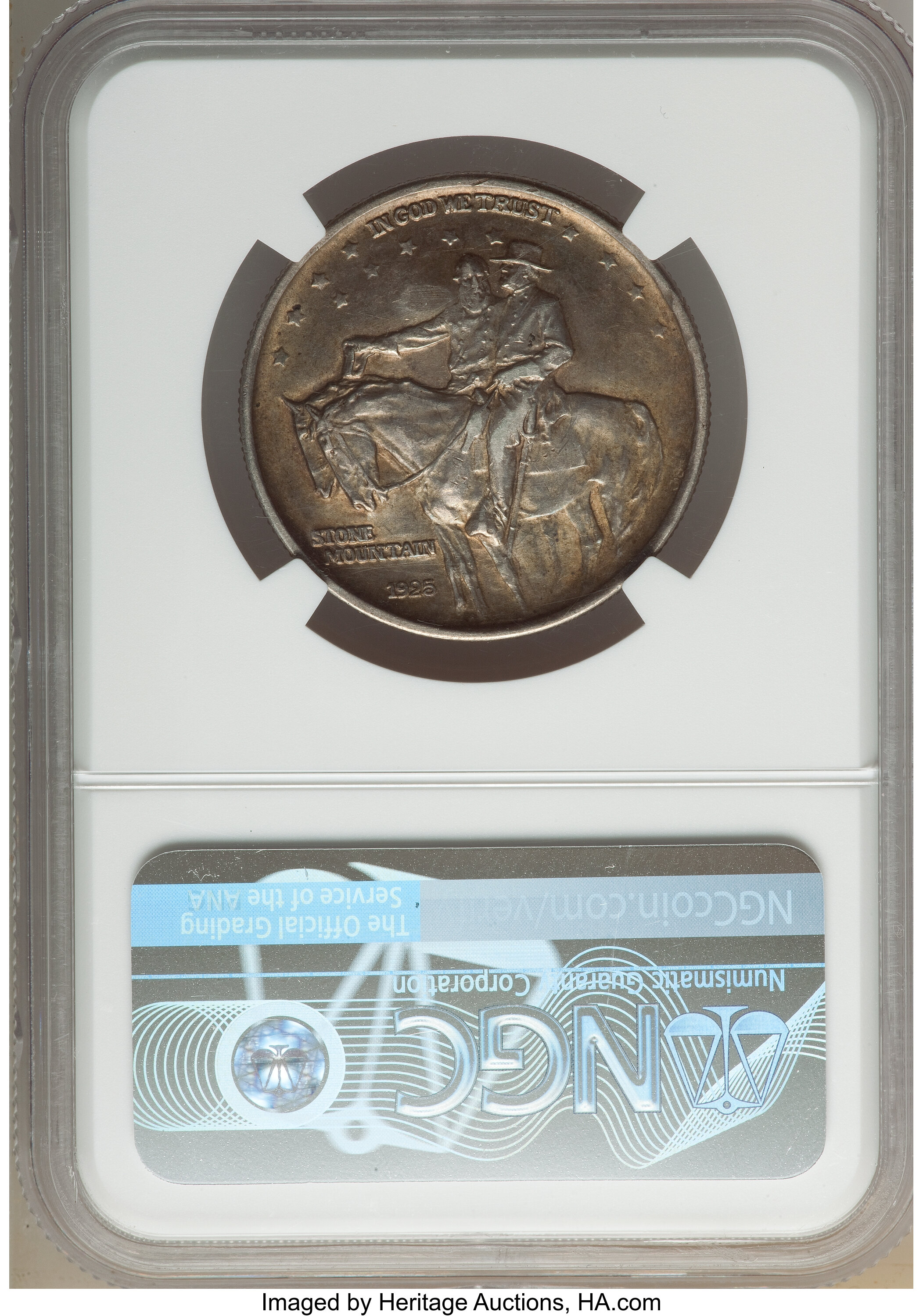 1925 50c Stone Mountain, ARK Counterstamp AU50 thumbnail 5