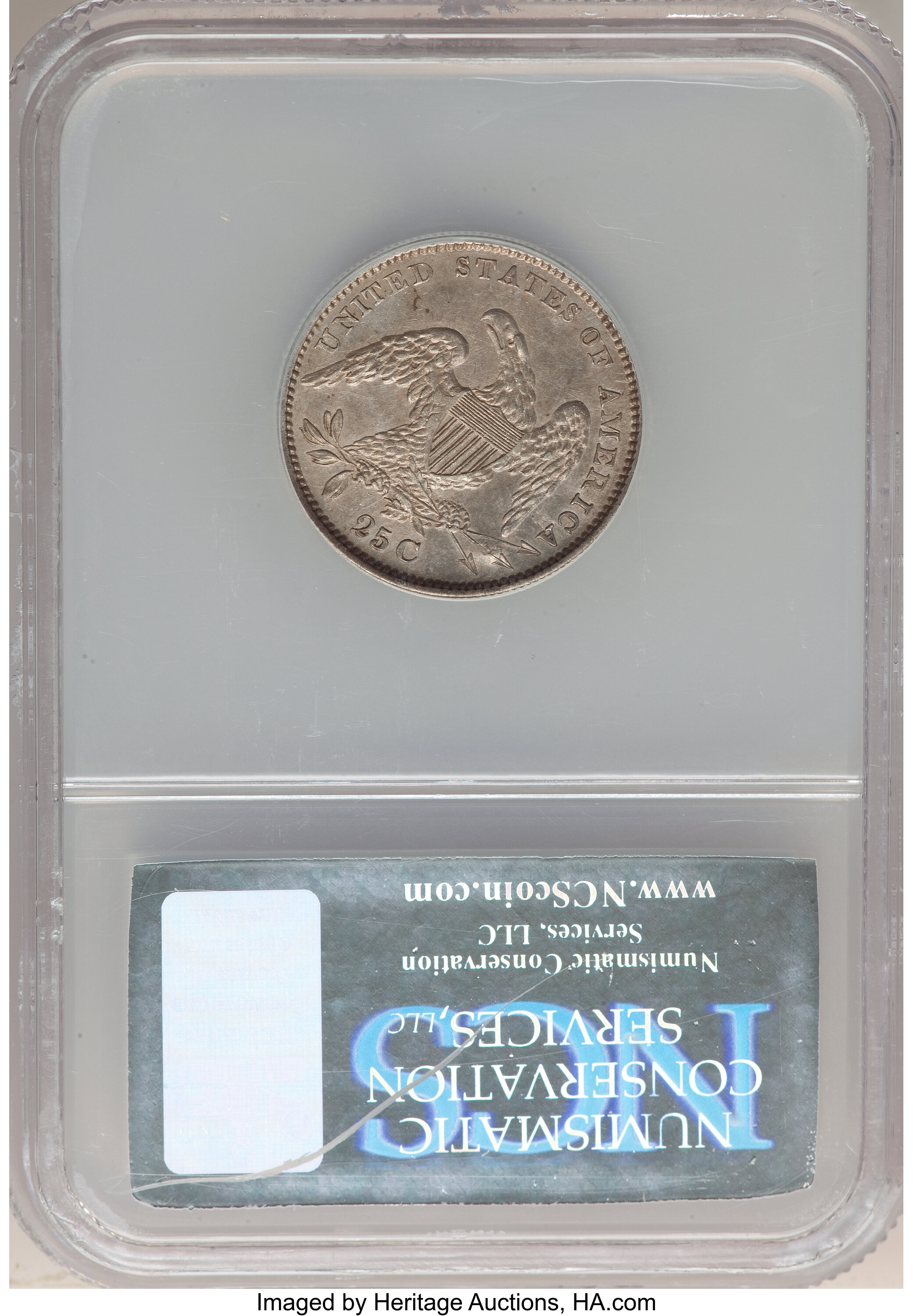 1834 25c O/F in OF, B-1, FS-901 AG3 CAC thumbnail 15