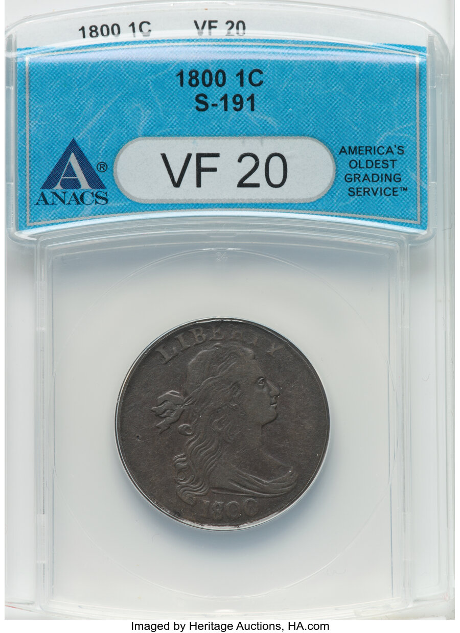 1800/1798 1c Head of 1797 MS BN VG8 BN CAC thumbnail 23