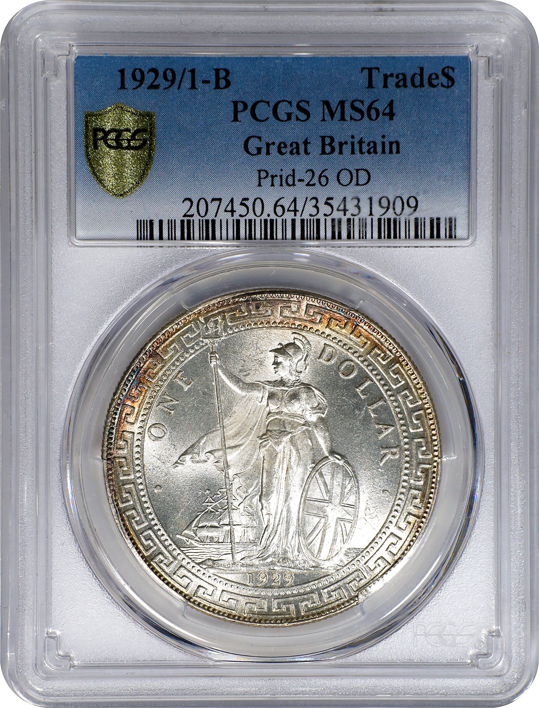 1929/1-B   Trade$ MS (KMT5) MS64 thumbnail 3