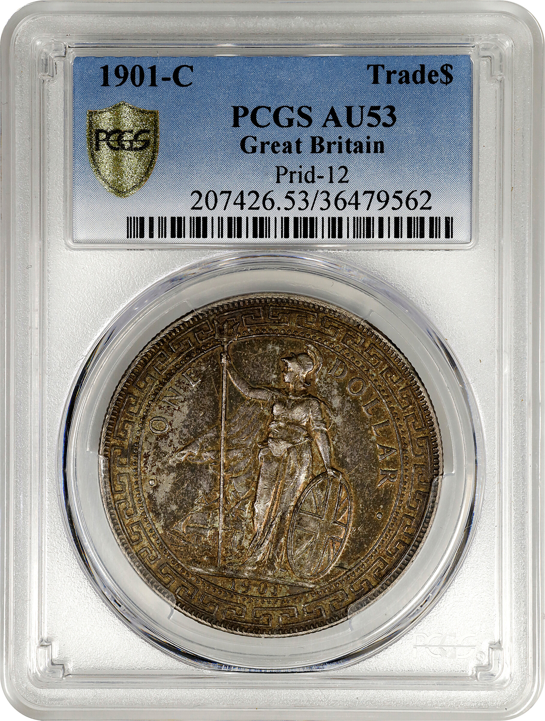1901-C     Trade$ MS (KMT5) AU50 thumbnail 3