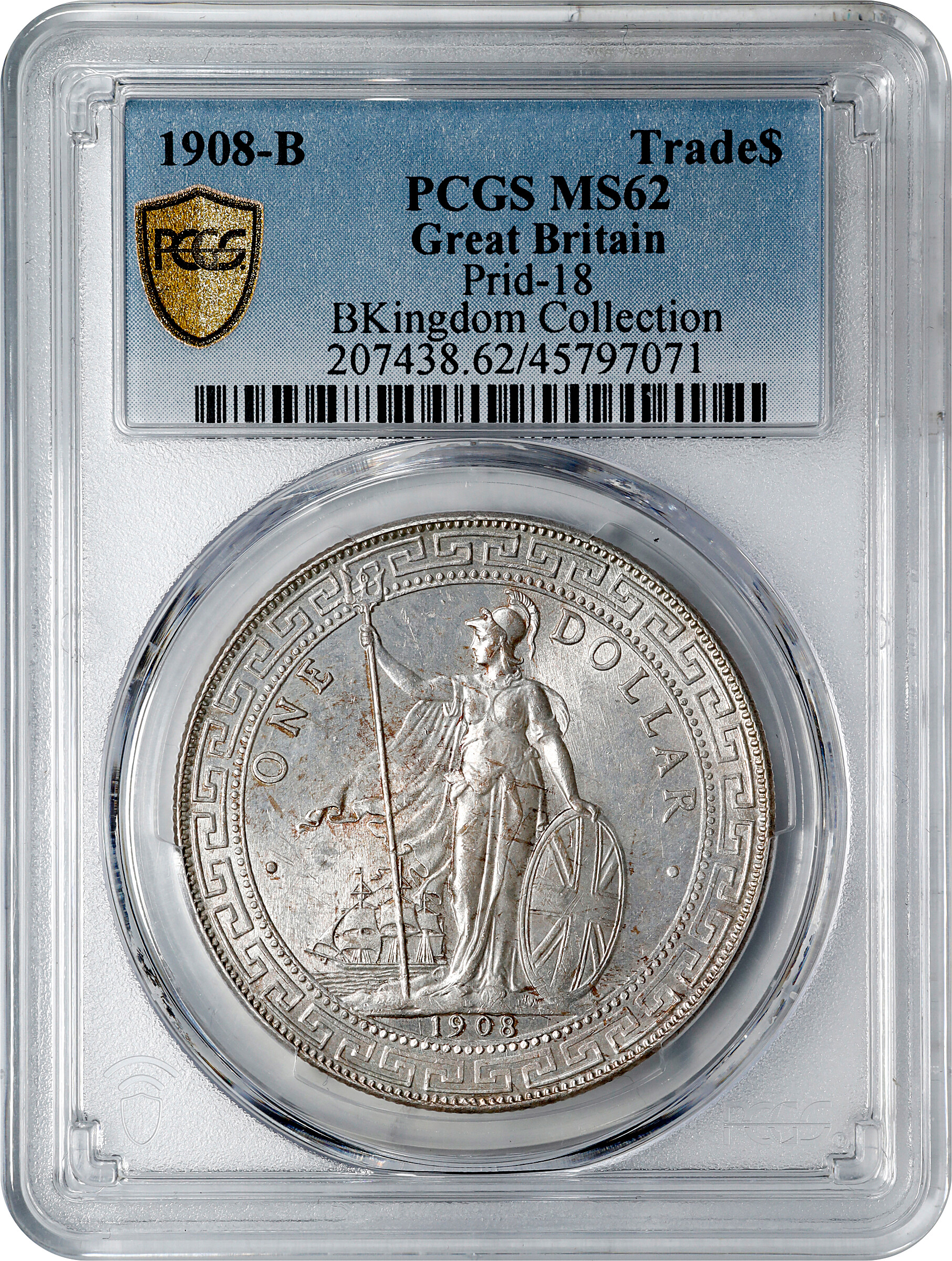 1908-B     Trade$ MS (KMT5) MS62 thumbnail 3