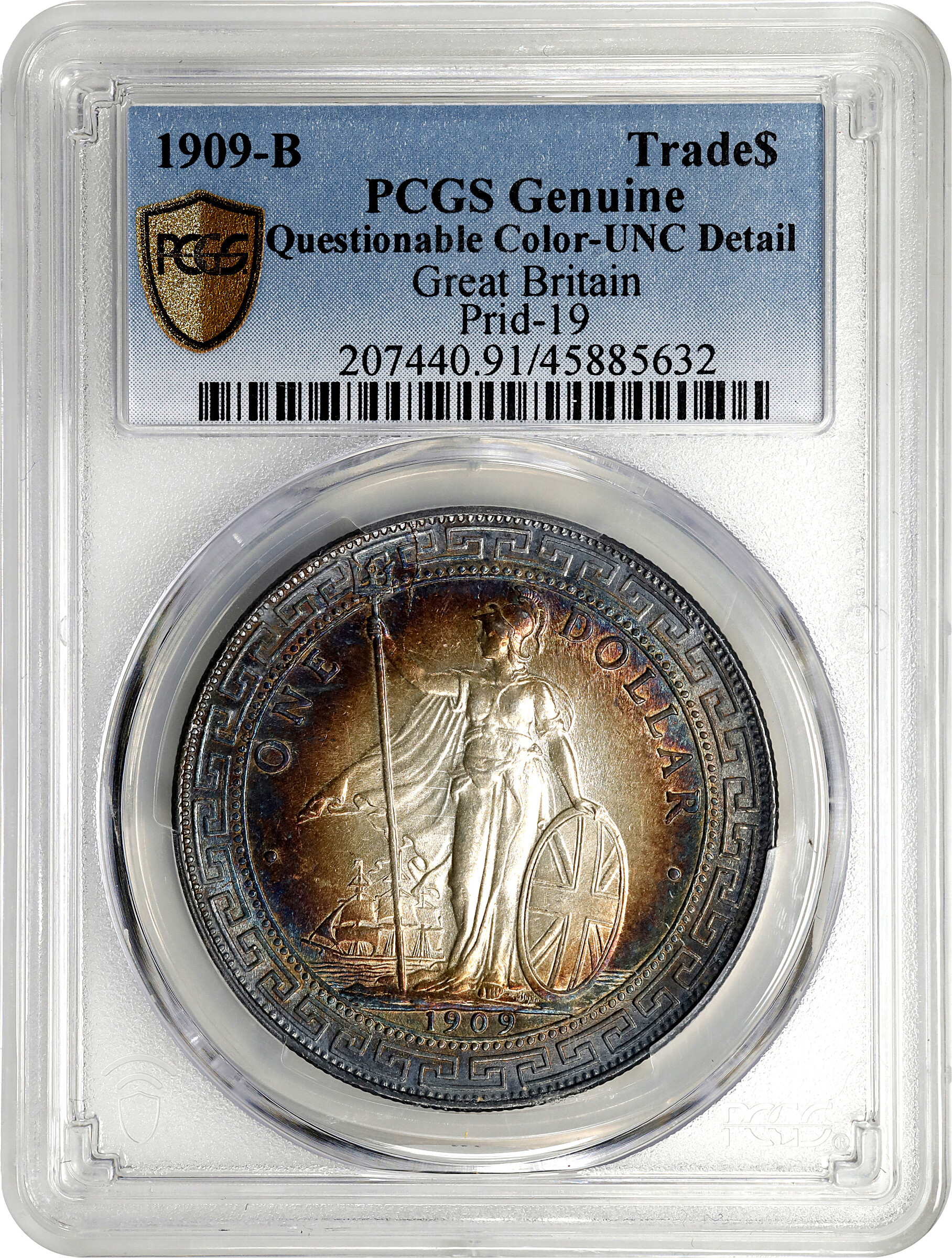 1909-B     Trade$ MS (KMT5) VG10 thumbnail 3