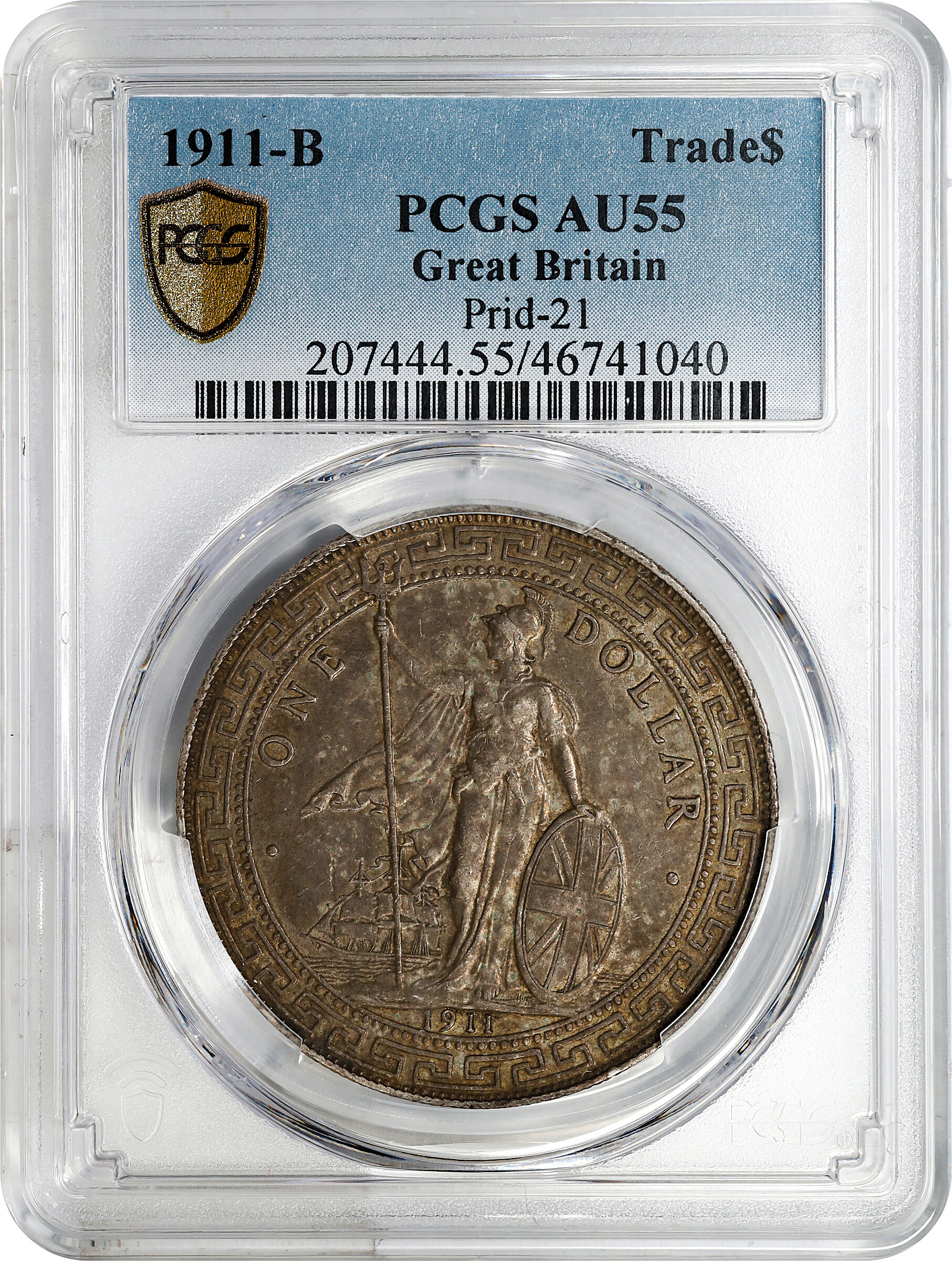 Great Britain Trade$ MS [Type] (KMT5) AU55 thumbnail 3