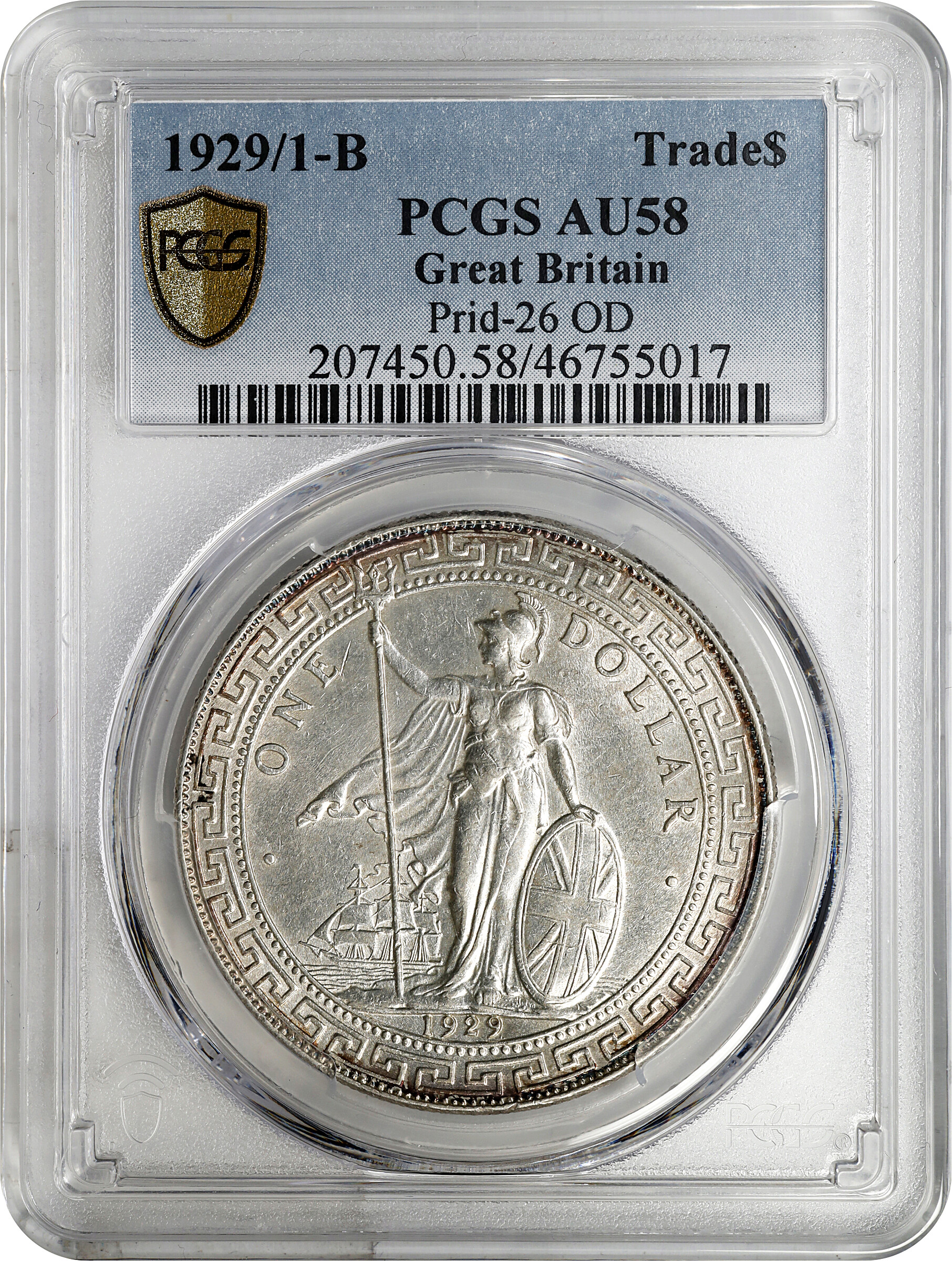 1929/1-B   Trade$ MS (KMT5) AU58 thumbnail 3