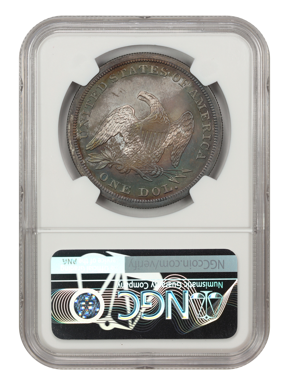 1863 $1 PR65 thumbnail 4