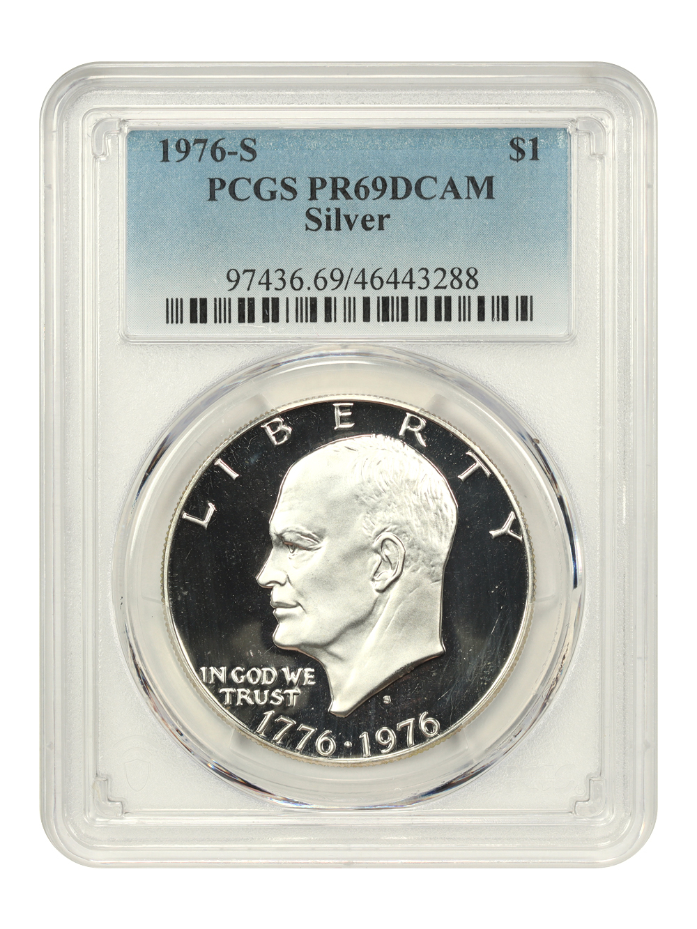 1976-S $1  Silver, Type 1 PR DCAM PR69 DCAM thumbnail 3