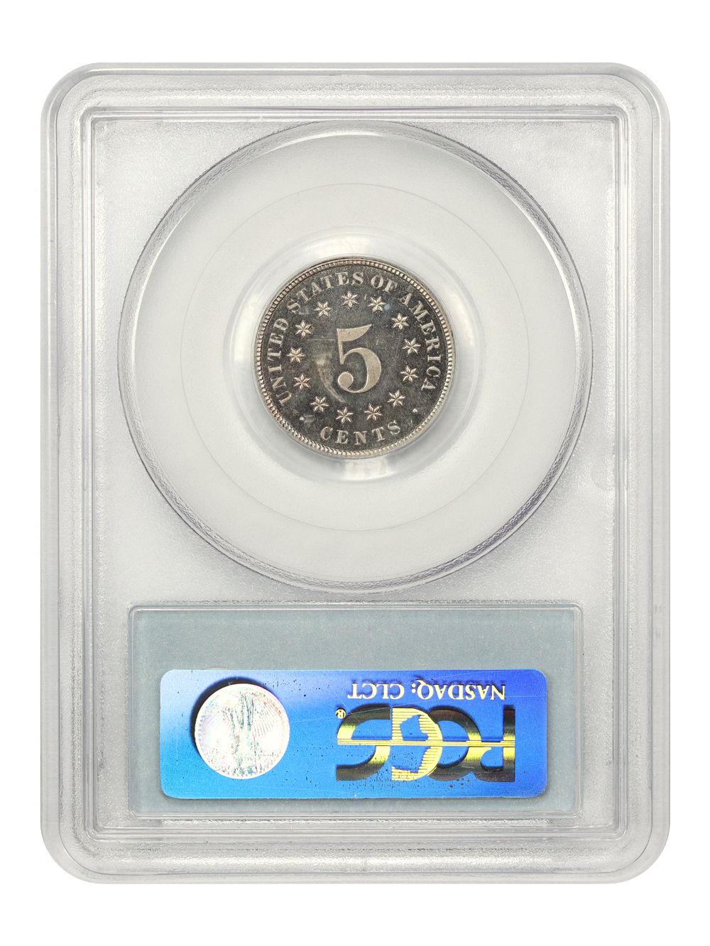 1876 5c PR CAM PR62 CAM CAC thumbnail 9