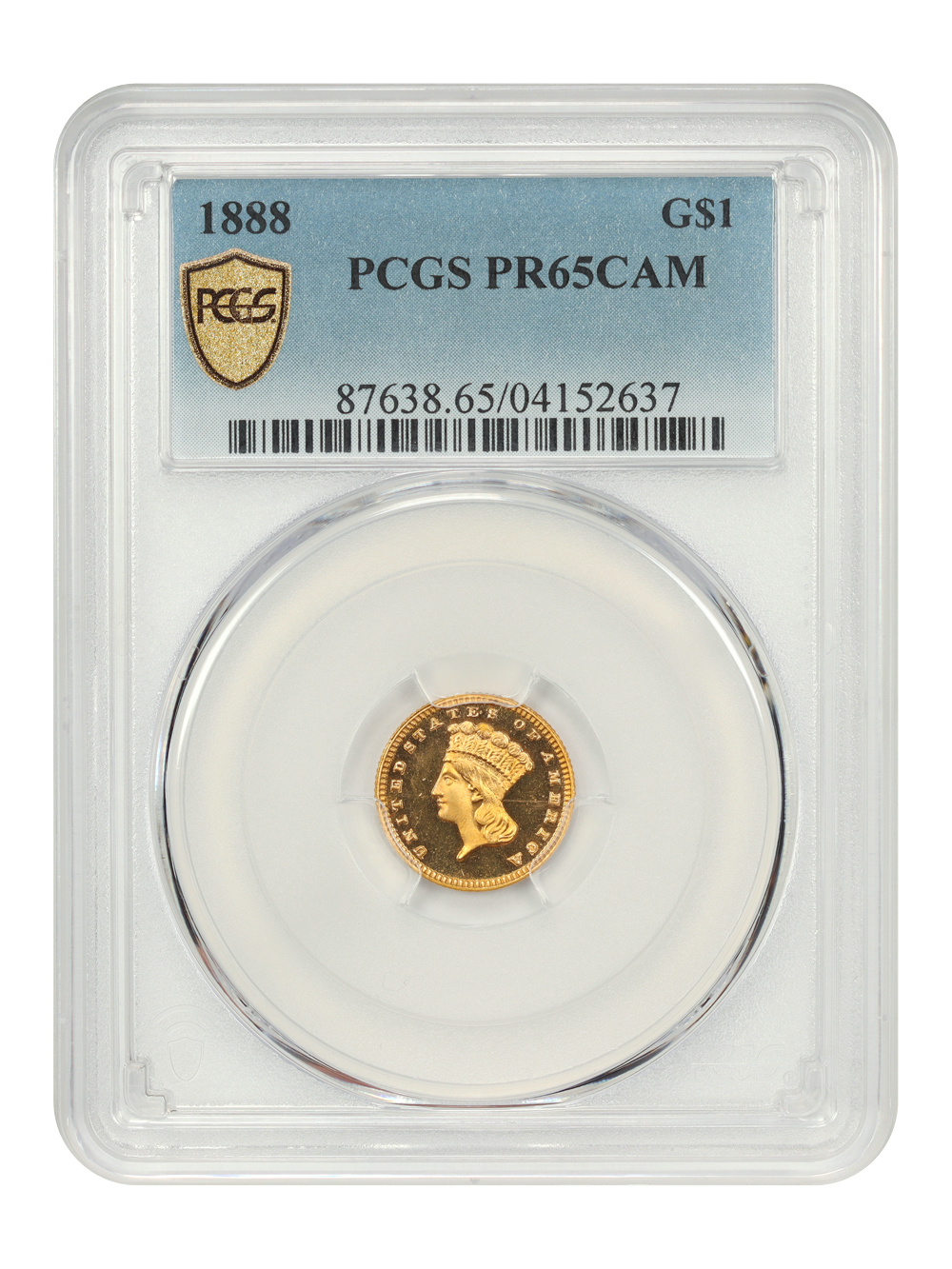 1888 G$1 PR CAM PR65 CAM thumbnail 9