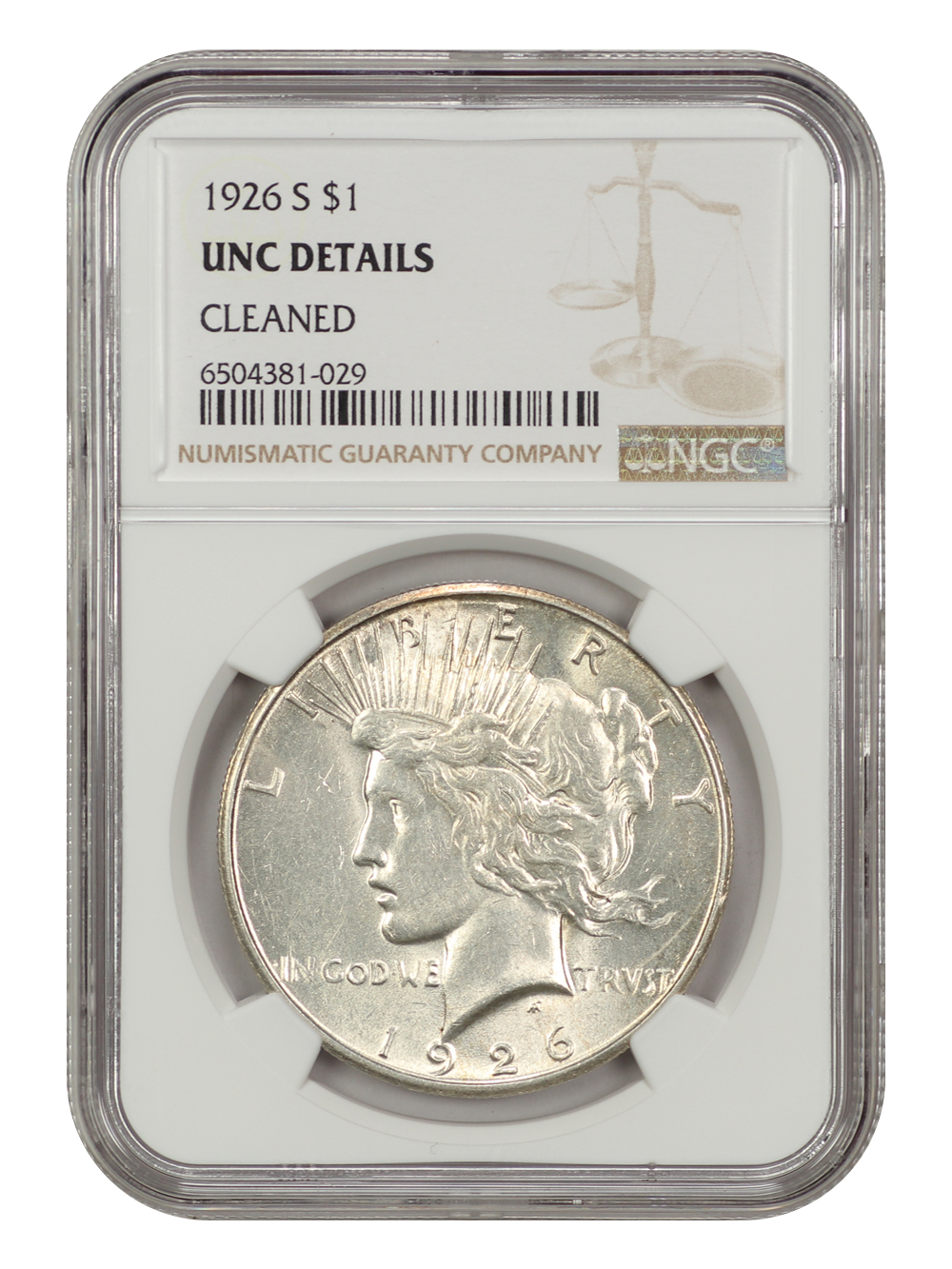 1926-S $1 MS60 thumbnail 5