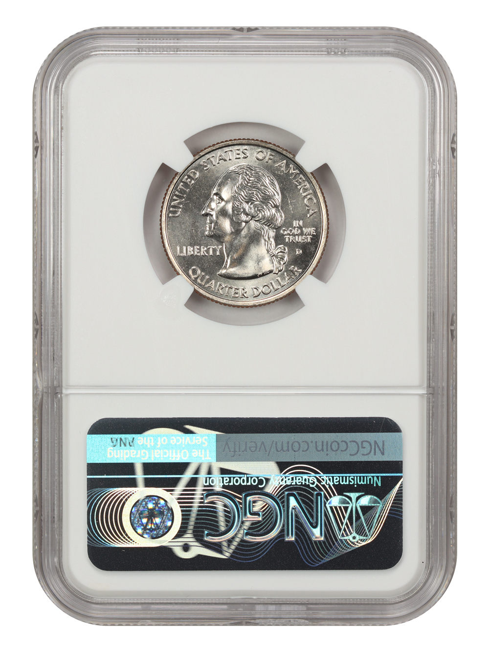 2004-D 25c Wisconsin, Extra Leaf Low MS63 thumbnail 6