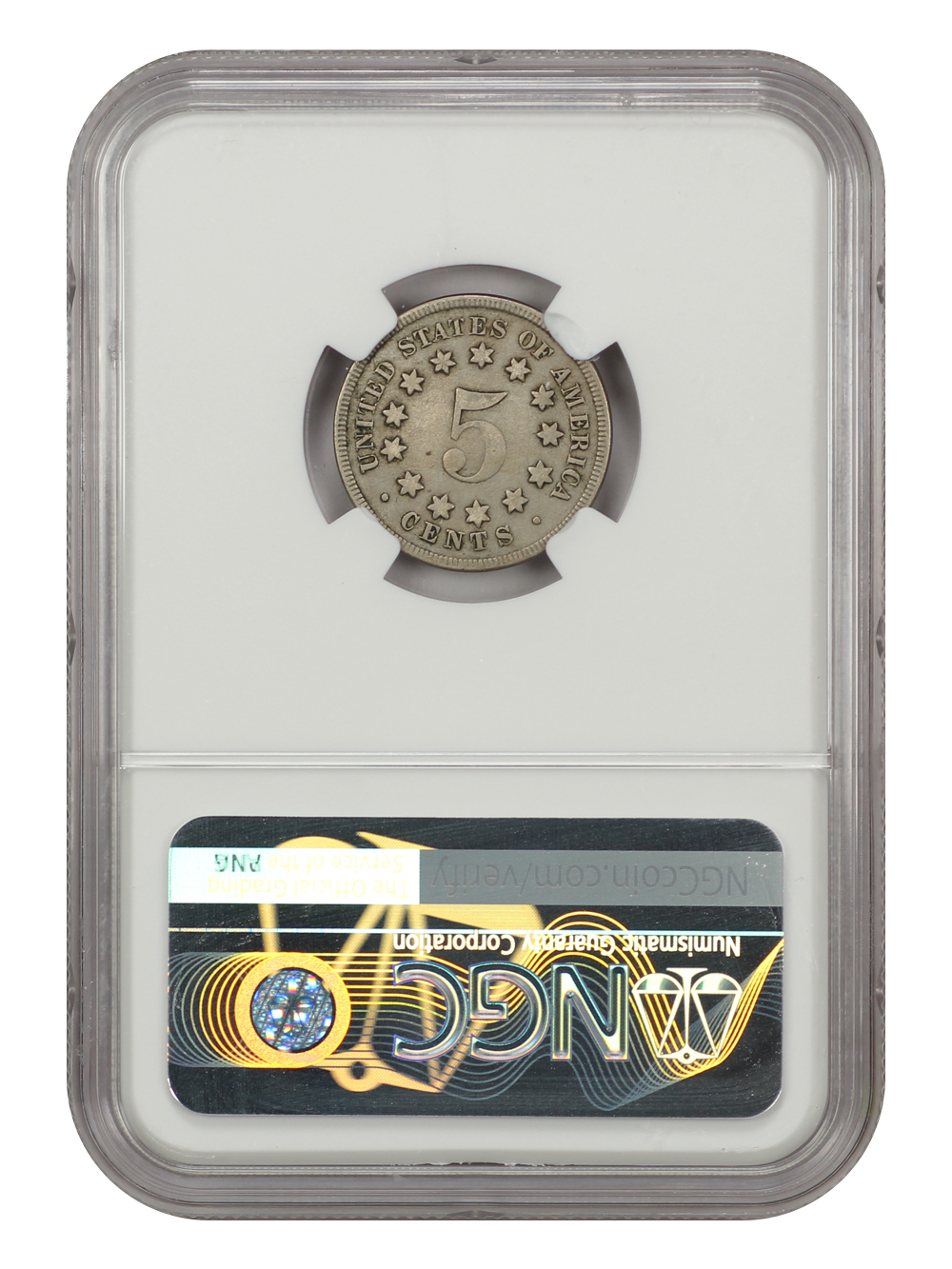 1867 5c No Rays F12 thumbnail 4