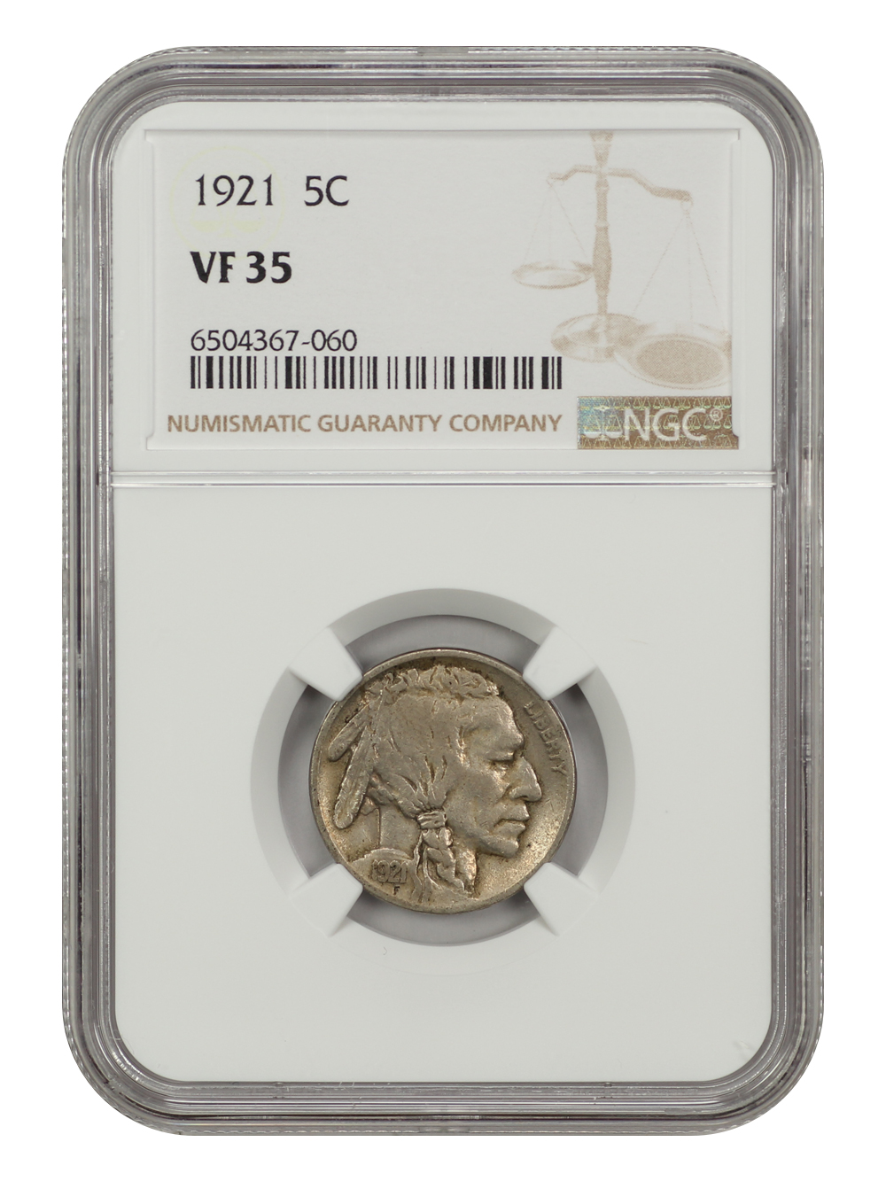 1921 5c VF20 CAC thumbnail 10