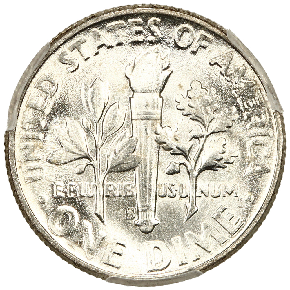 1954-S 10c VF20 CAC thumbnail 4