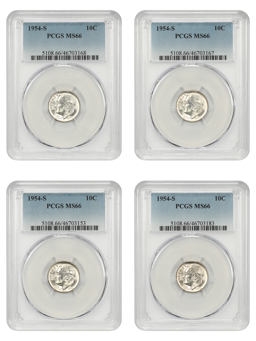 1954-S 10c VF20 CAC thumbnail 17