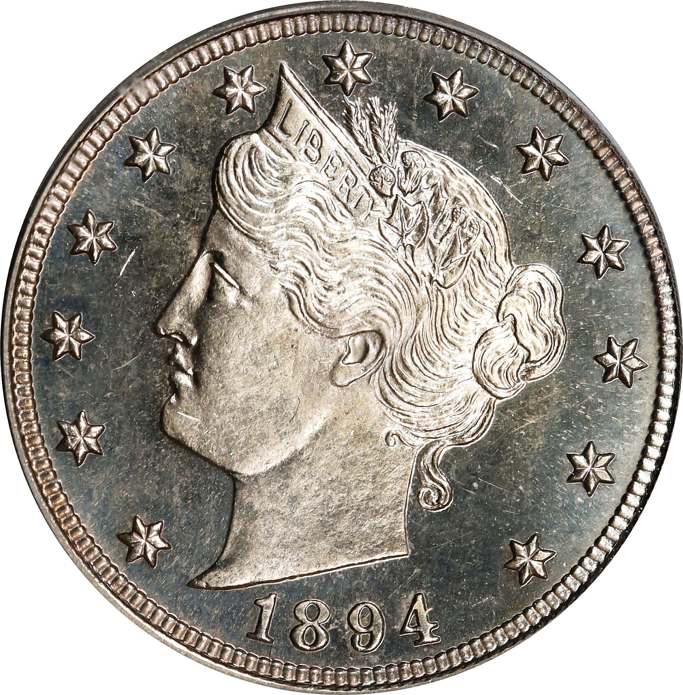 1894 5c PR64 thumbnail 5