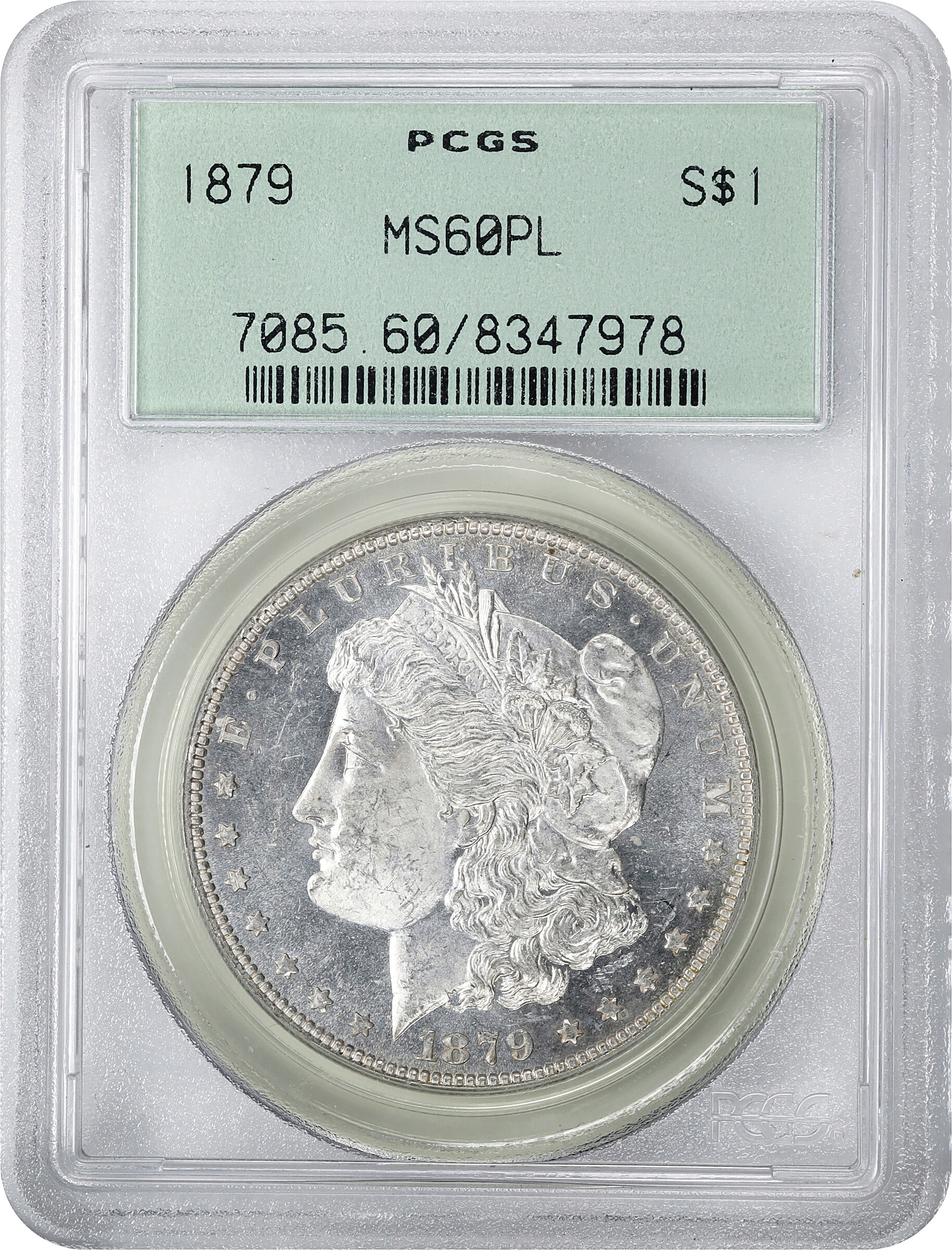 1879 $1  MS PL AU50 PL CAC thumbnail 4
