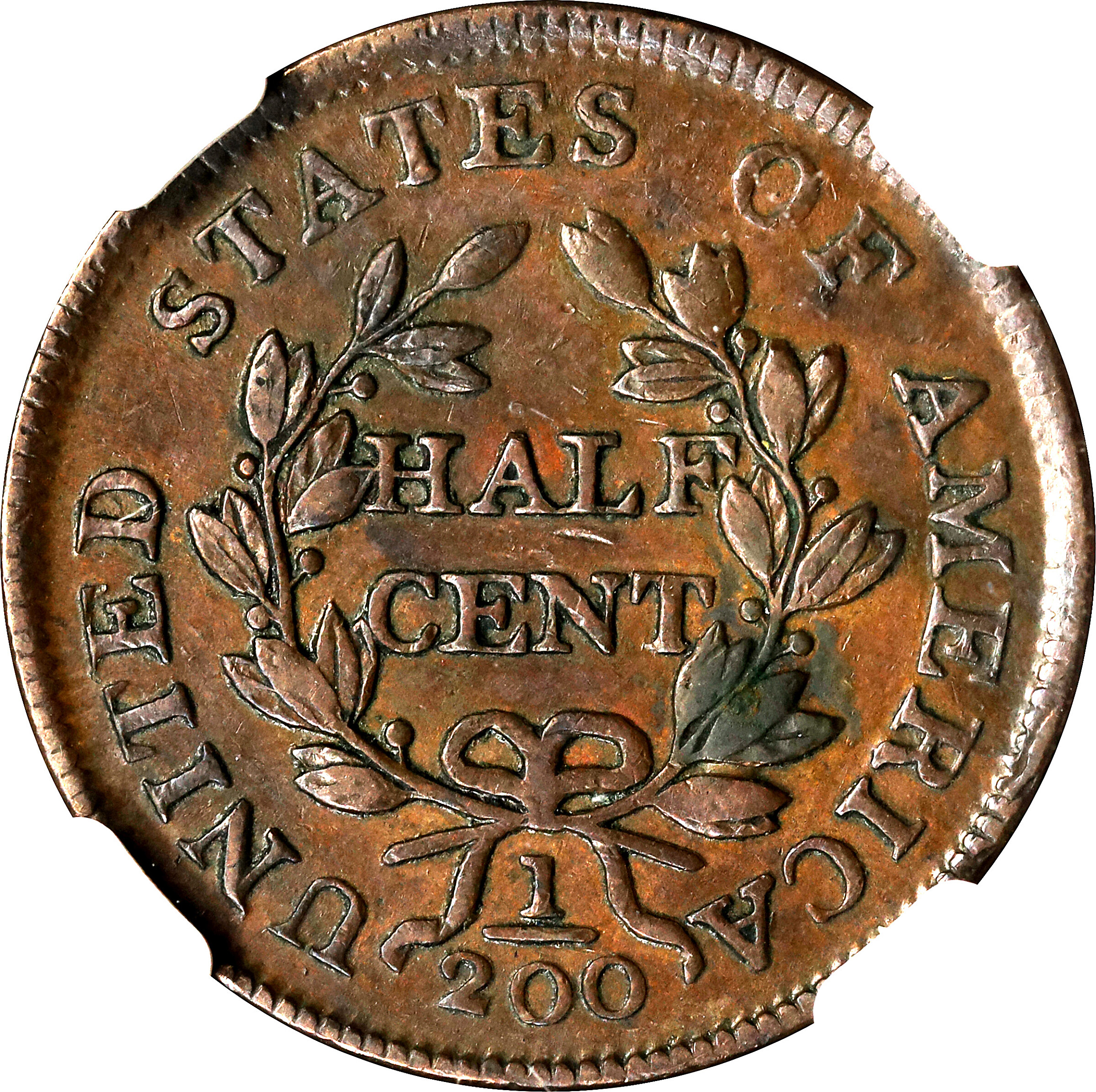 1804 1/2c Spiked Chin, C-8 MS BN XF45 BN thumbnail 6