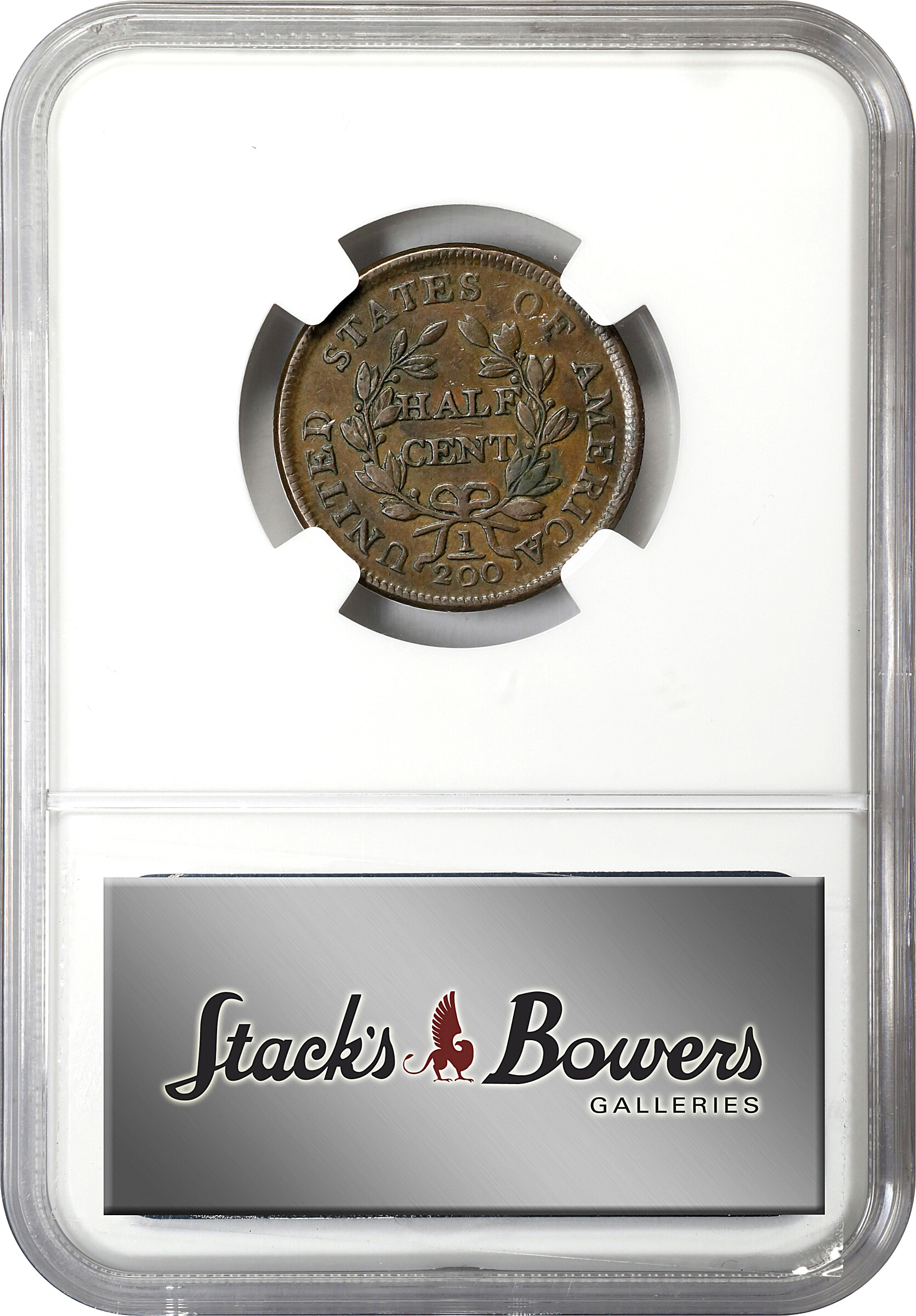 1804 1/2c Spiked Chin, C-8 MS BN XF45 BN thumbnail 8