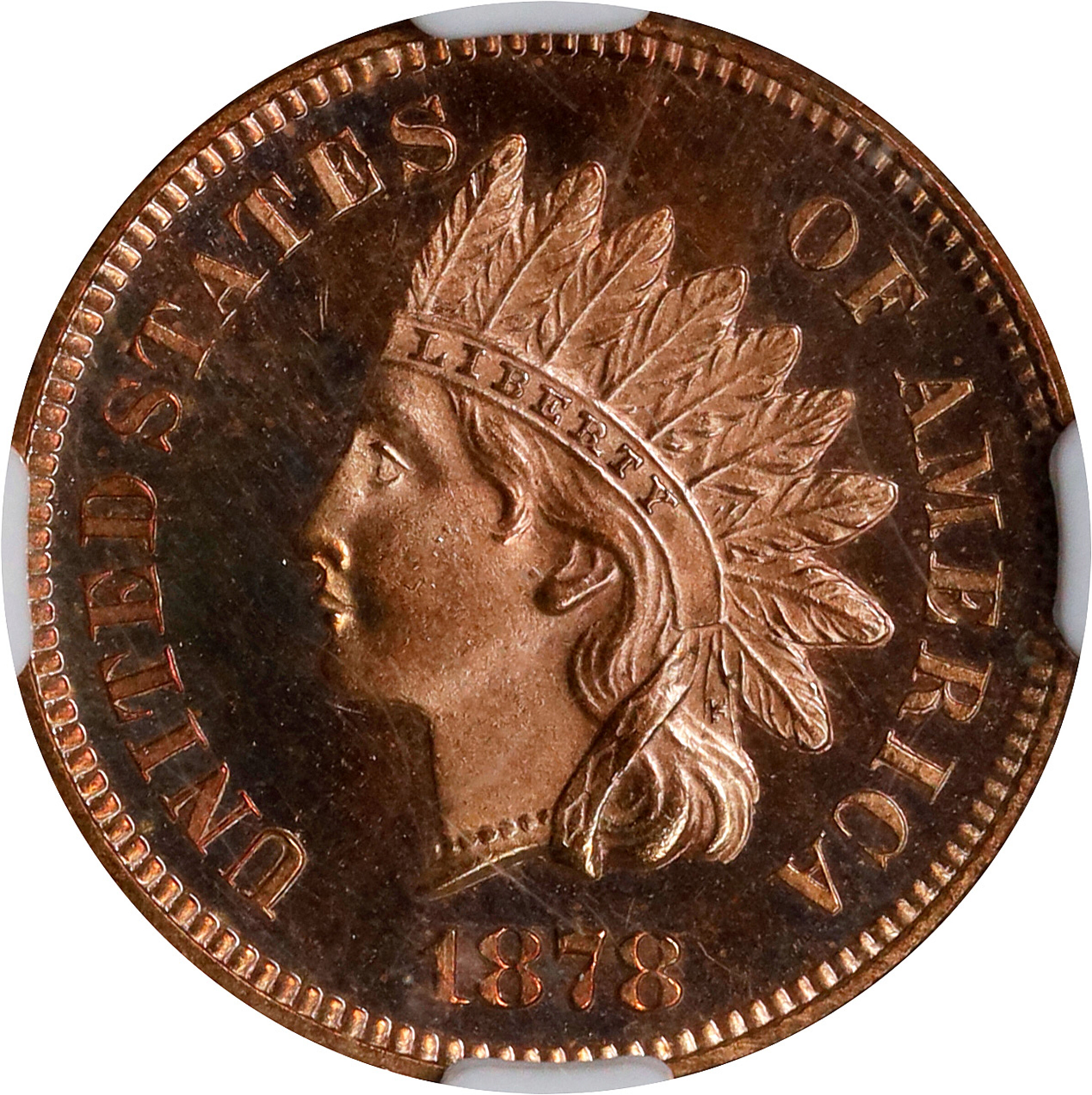 1878 Indian Cent. Proof-65 RD Cameo (NGC).