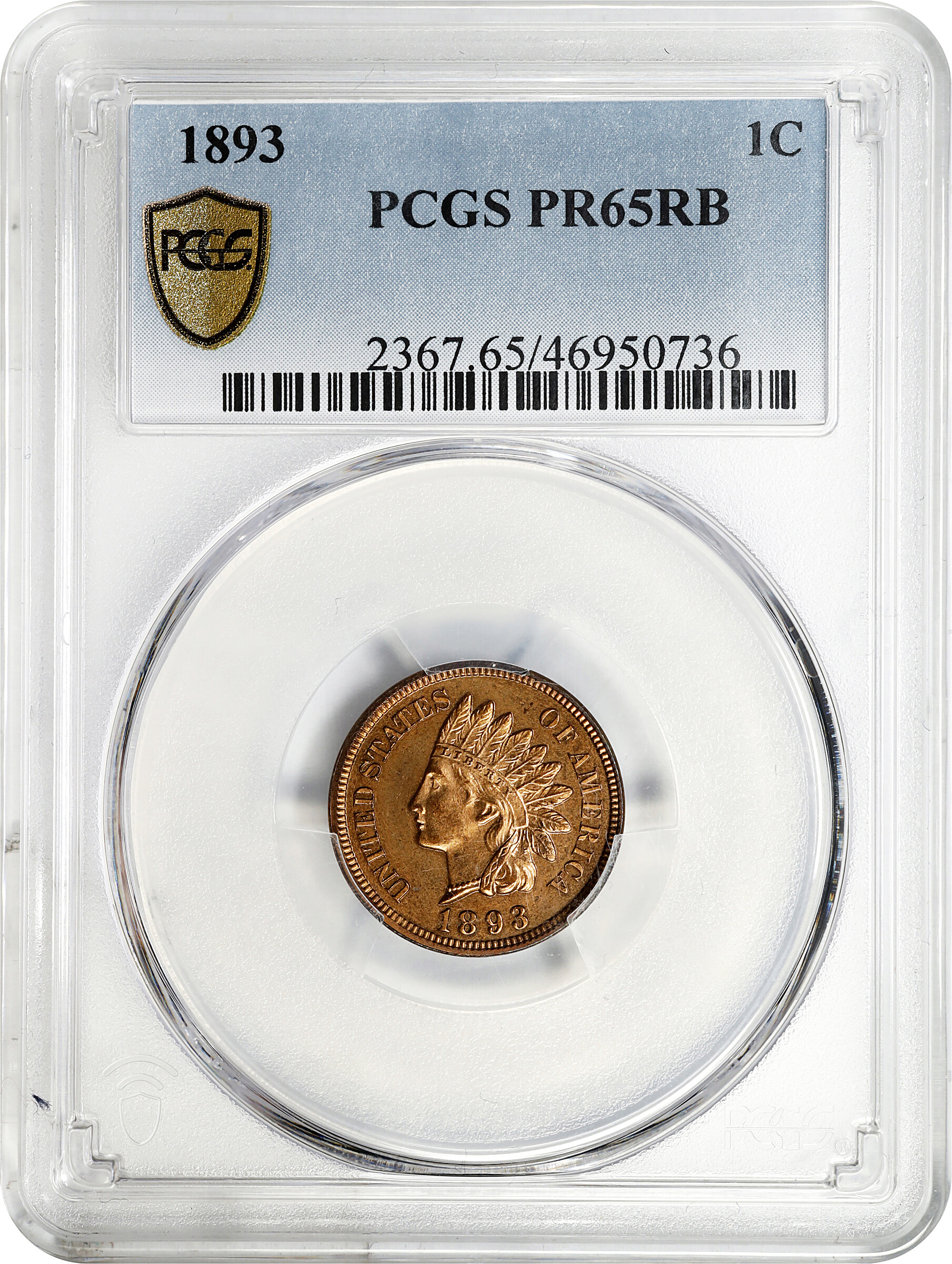 1893 1c PR RB PR65 RB CAC thumbnail 8