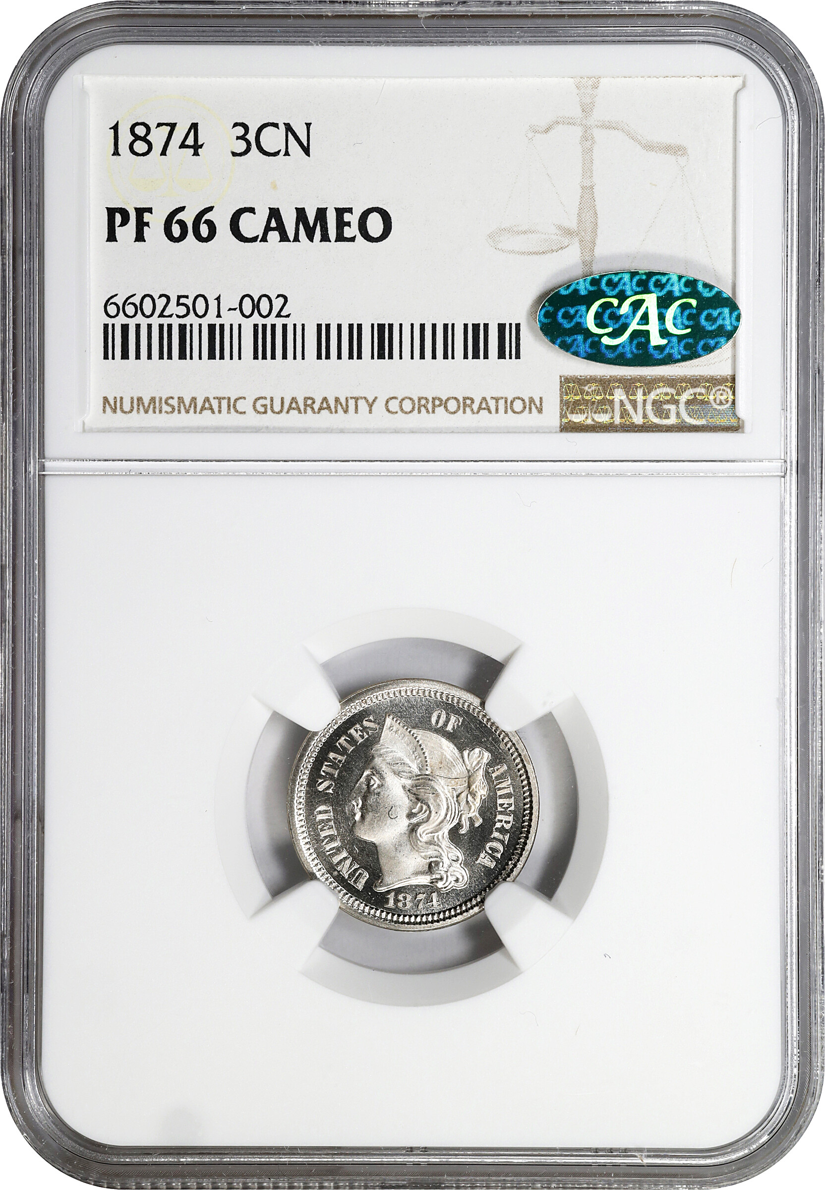 1874 3cN PR CAM PR66 CAM CAC thumbnail 4