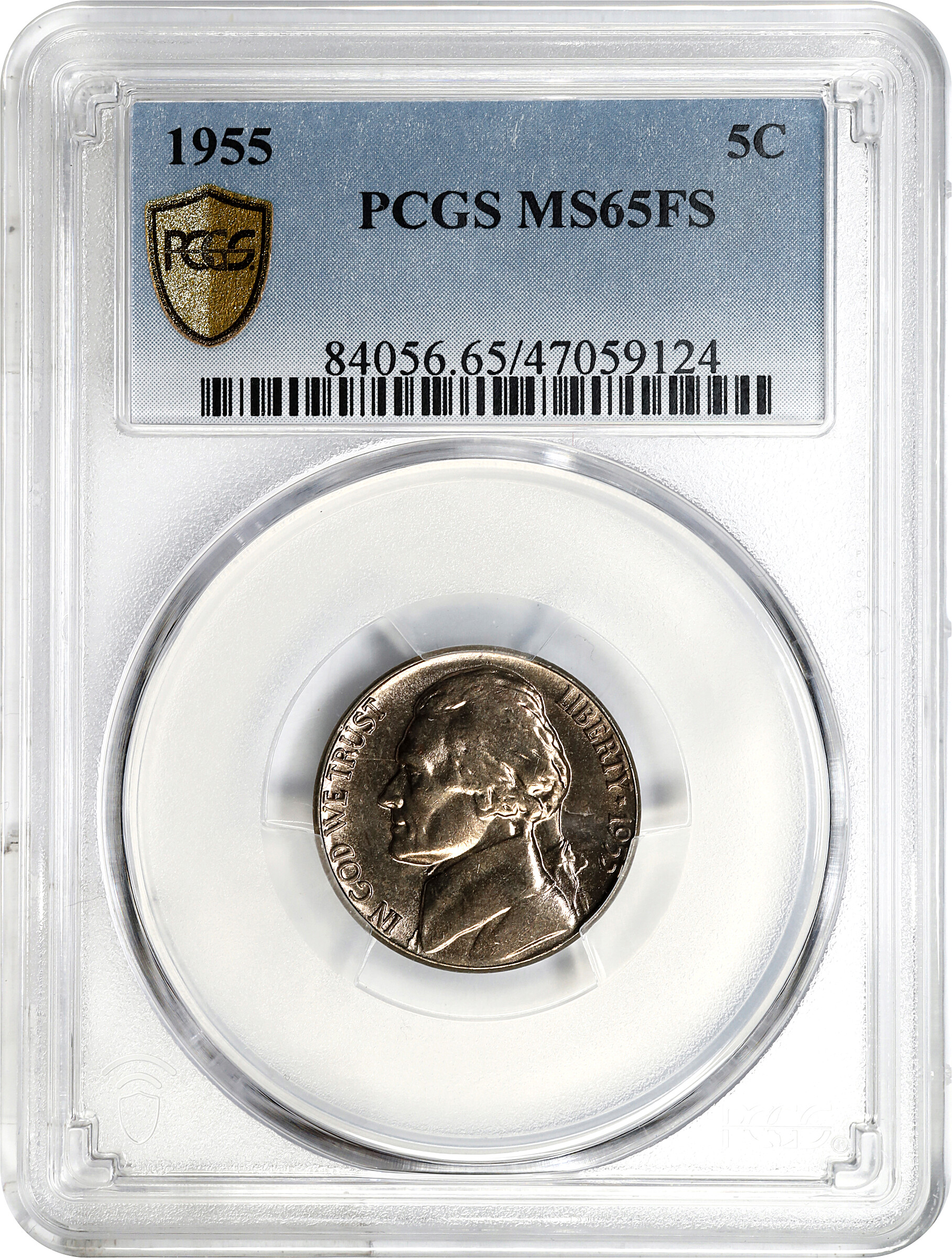 1955 5c MS FS MS65 FS thumbnail 9