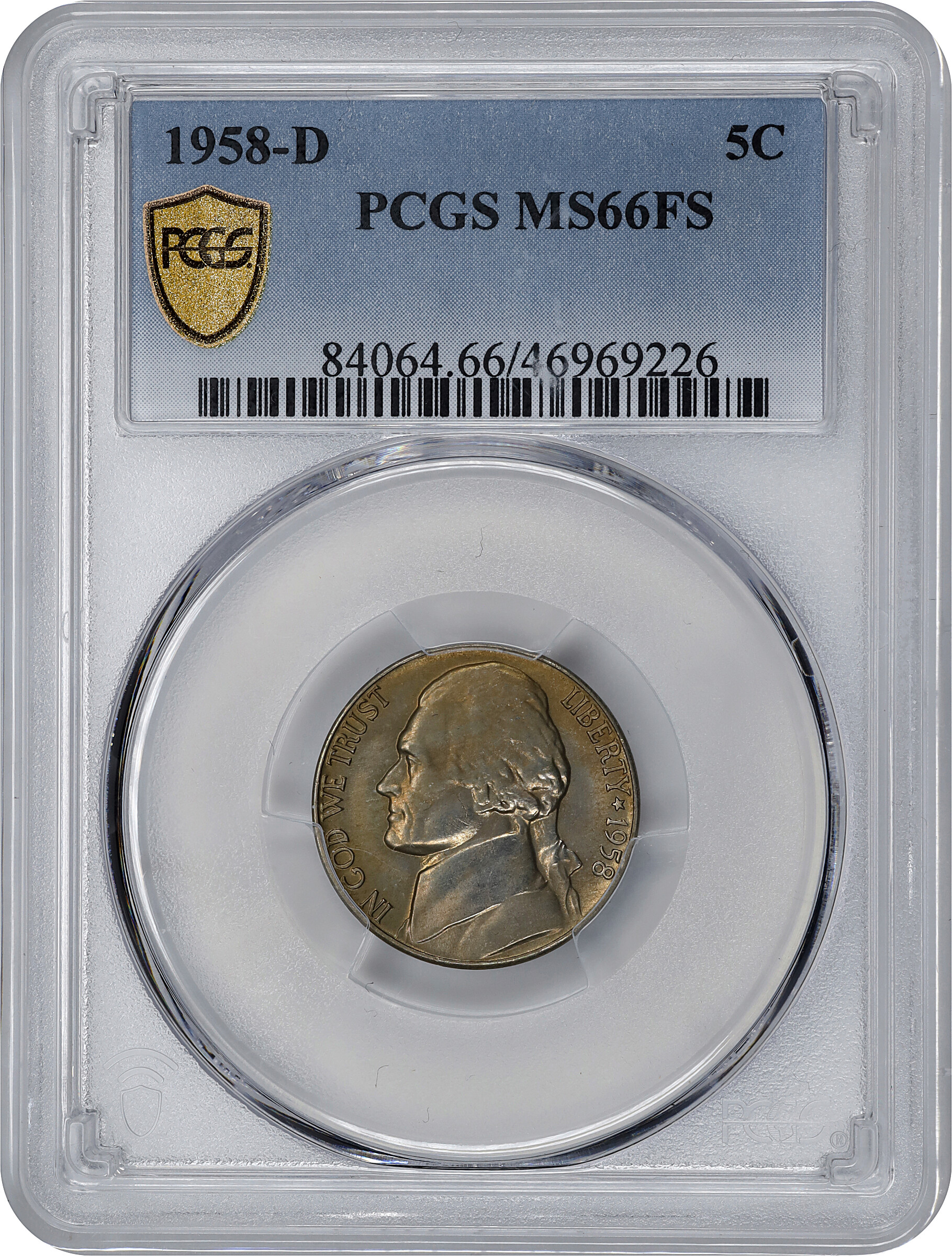 1958-D 5c MS FS MS66 FS thumbnail 6
