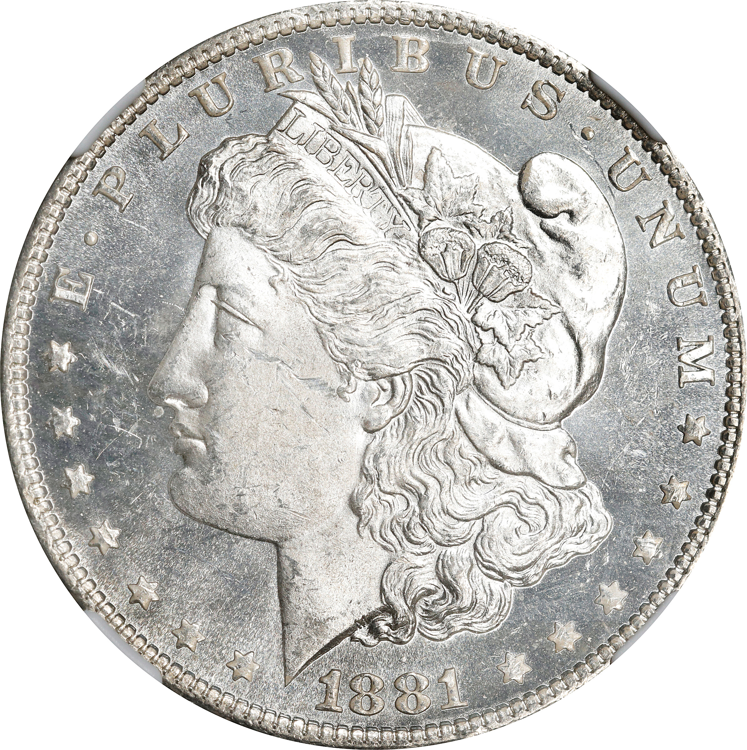 1881-O Morgan Silver Dollar. MS-62 DPL (NGC).